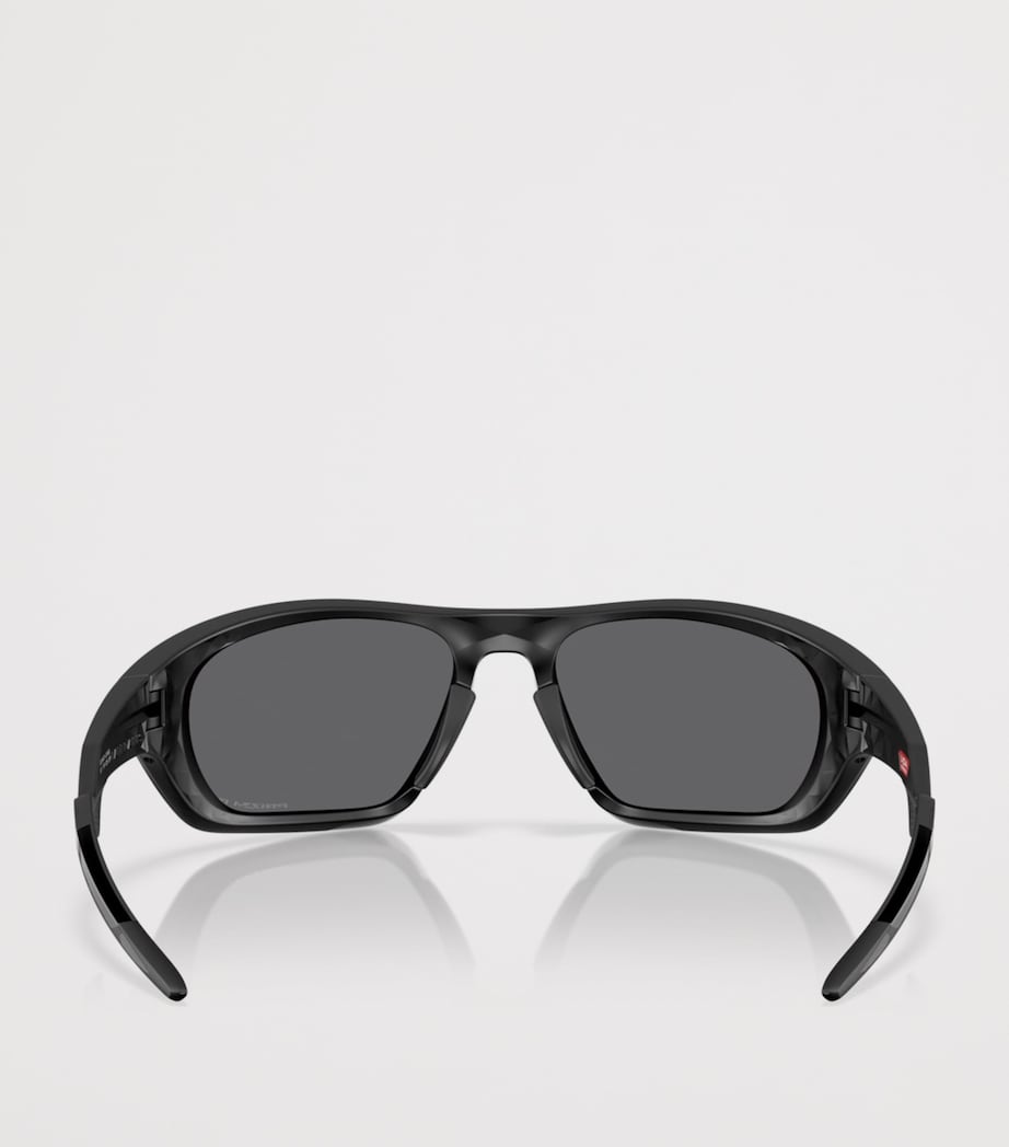 Oakley Lateralis Rectangle Sunglasses Black Image 4