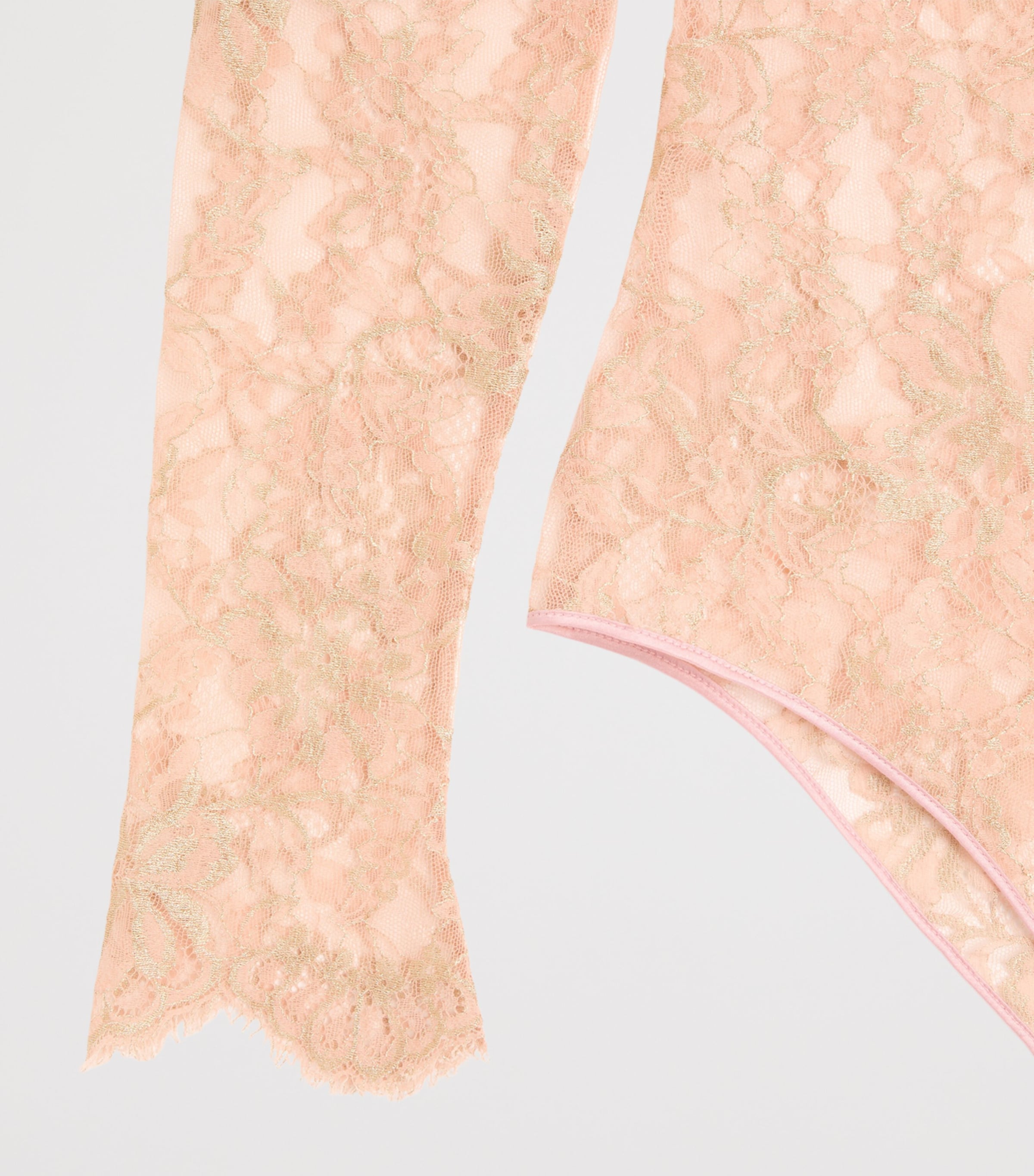 Valentino Womens Floral Lace Bodysuit Image 3