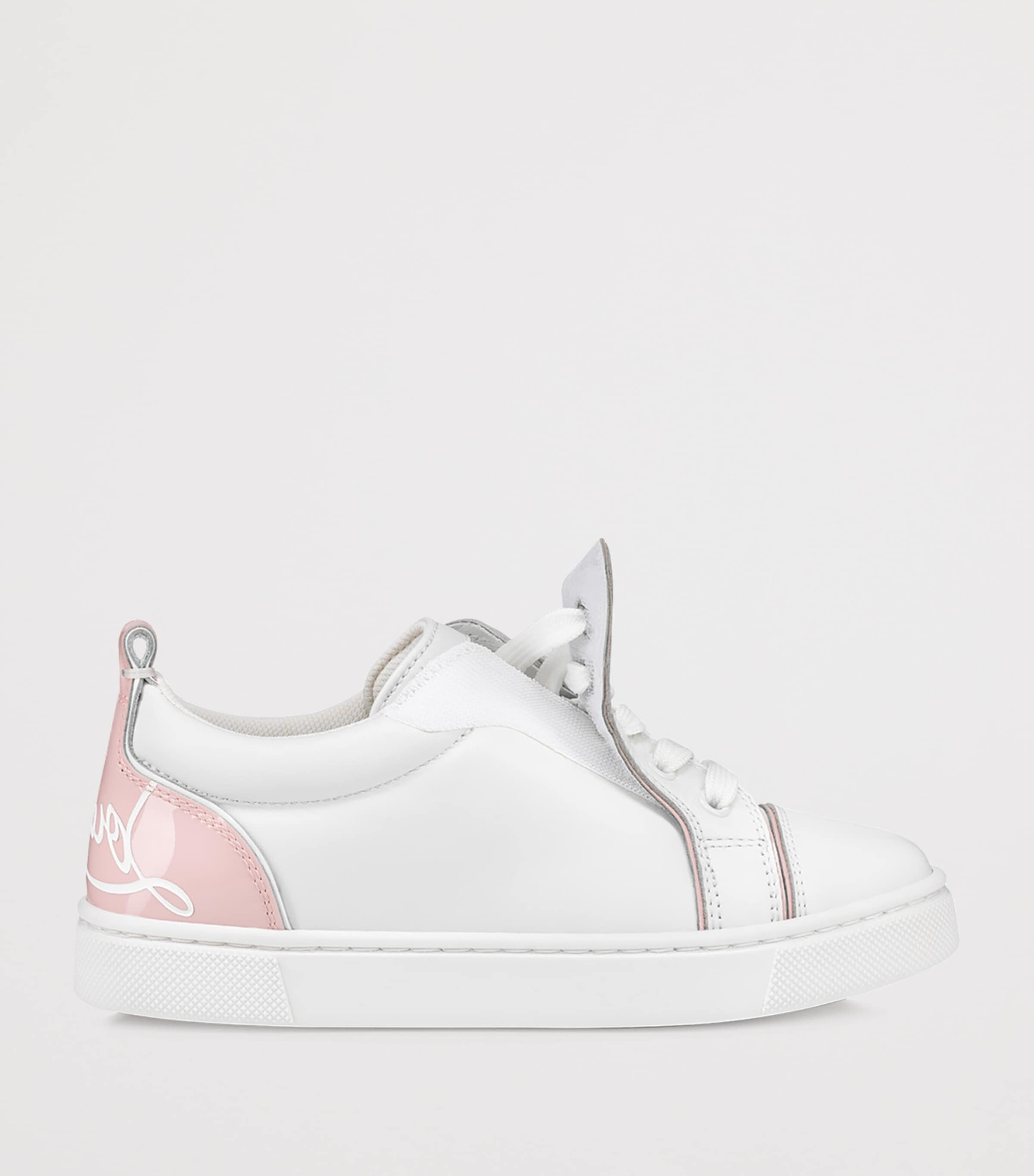 Christian Louboutin Kids 퍼니토 가죽 스니커즈