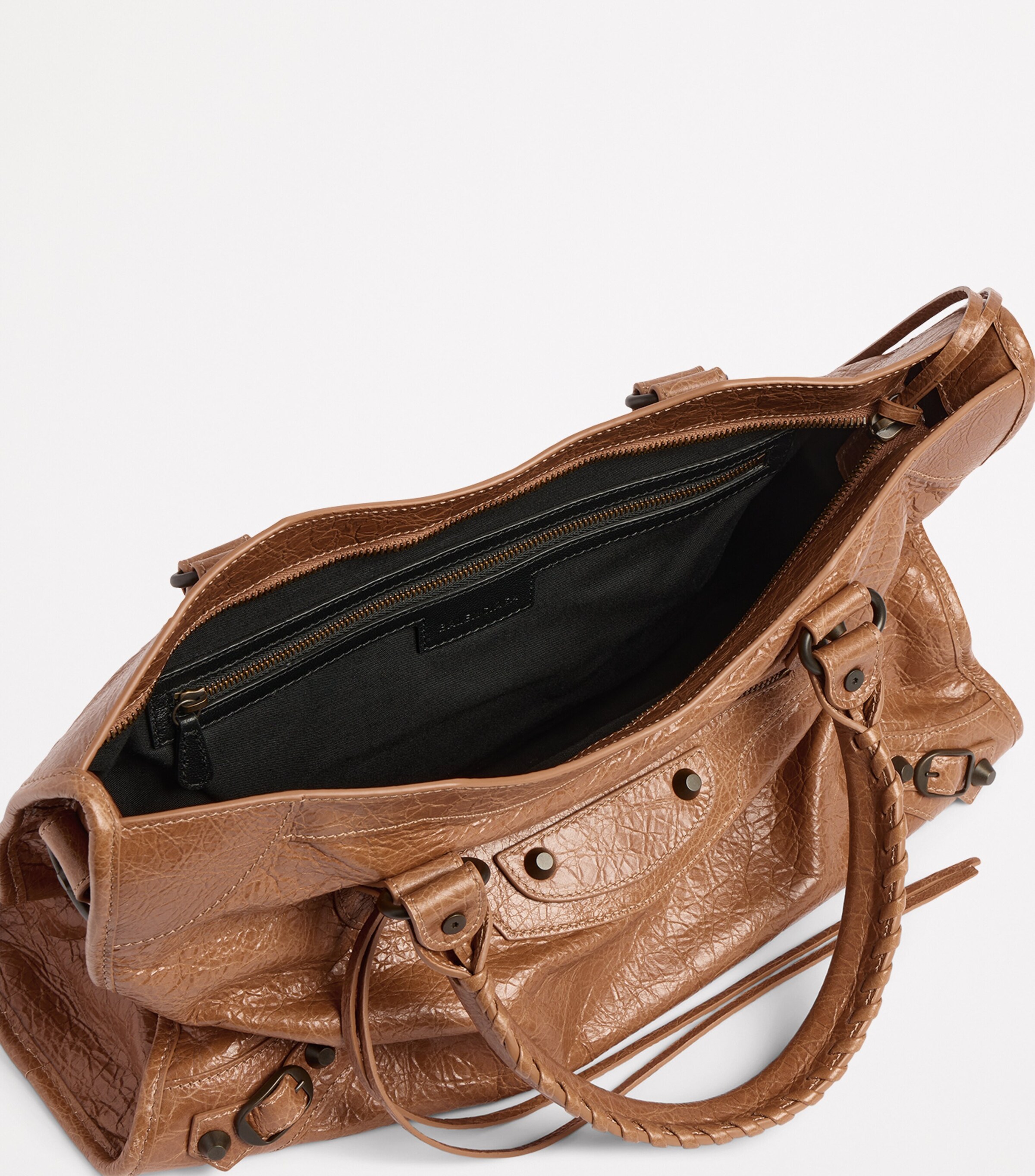 Balenciaga Medium Leather Le City Top-Handle Bag Image 7