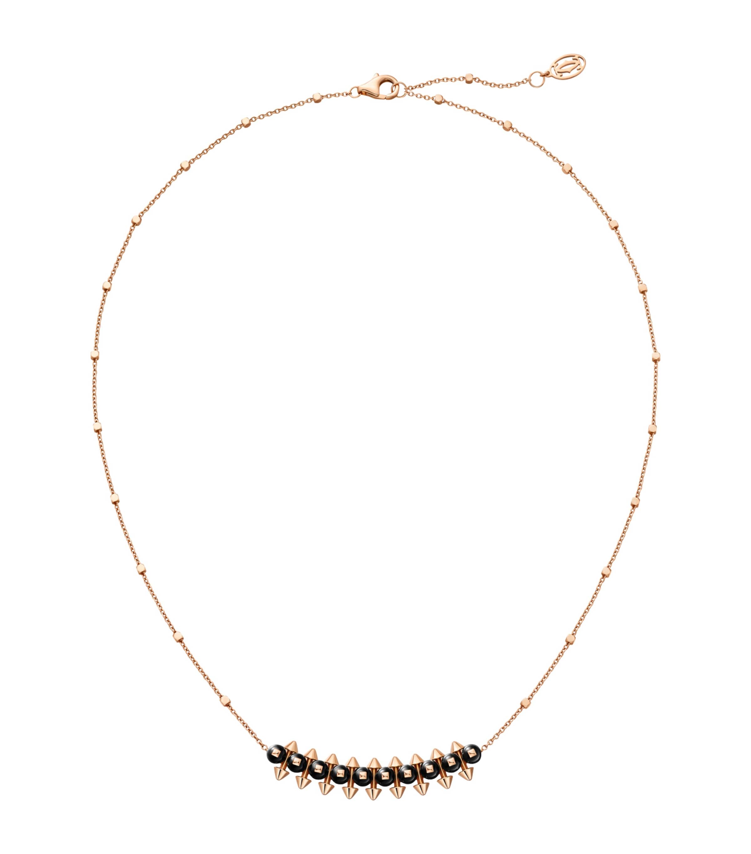 Cartier Rose Gold and Onyx Clash de Cartier Pendant Necklace Rose Gold Image 1
