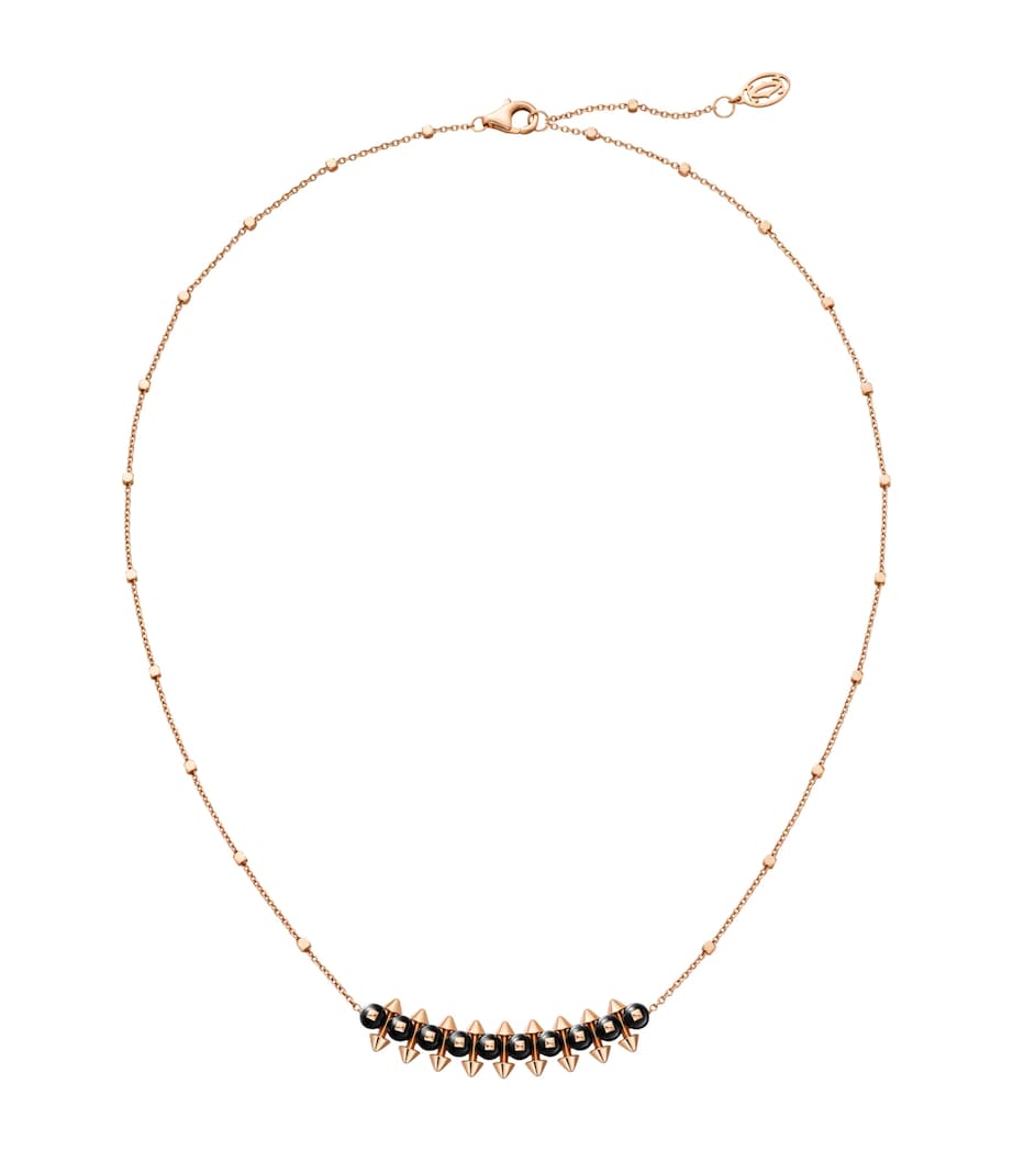 Cartier Rose Gold and Onyx Clash de Cartier Pendant Necklace Rose Gold Image 1