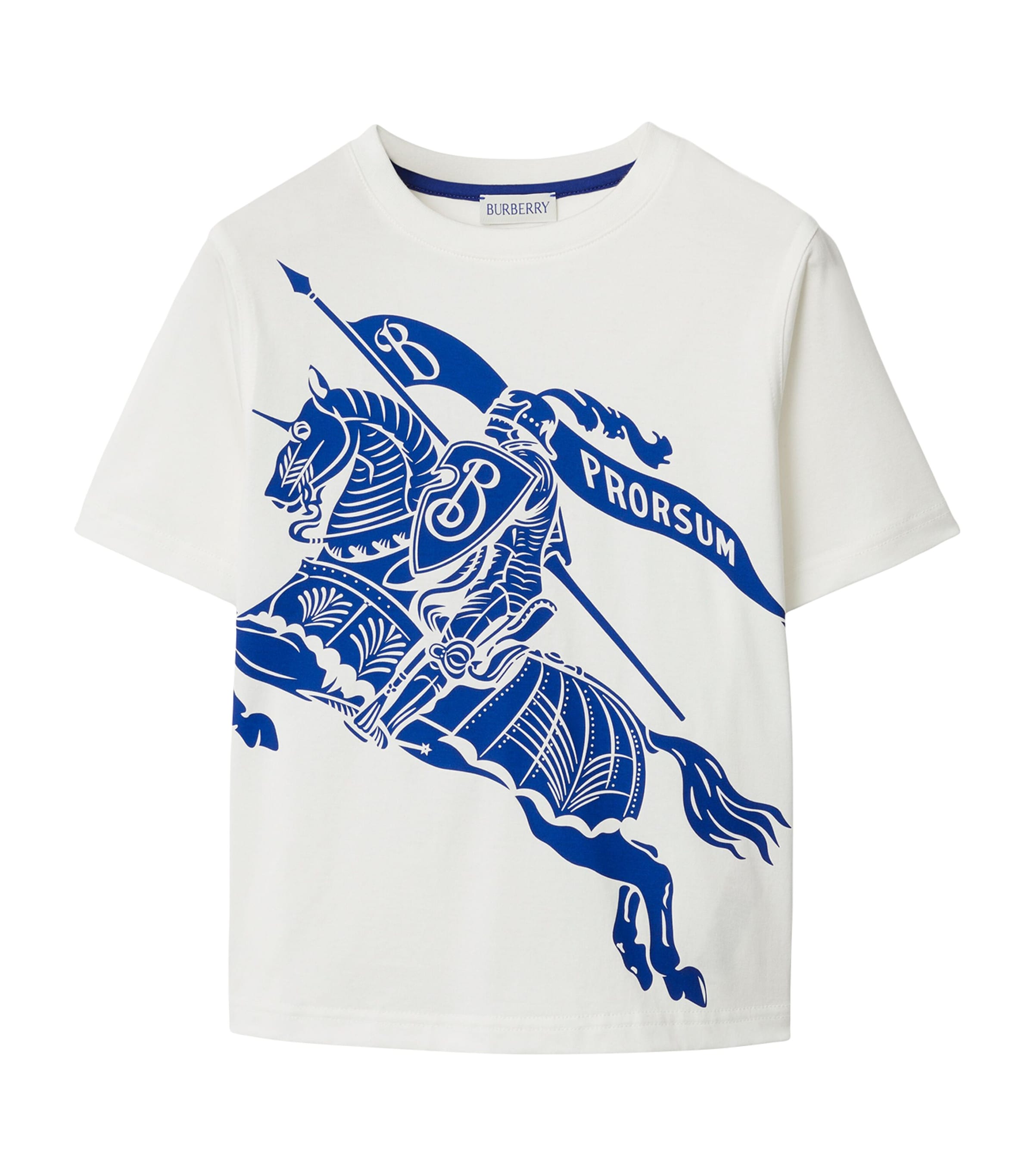 Shop Burberry Cotton Ekd T-shirt In White