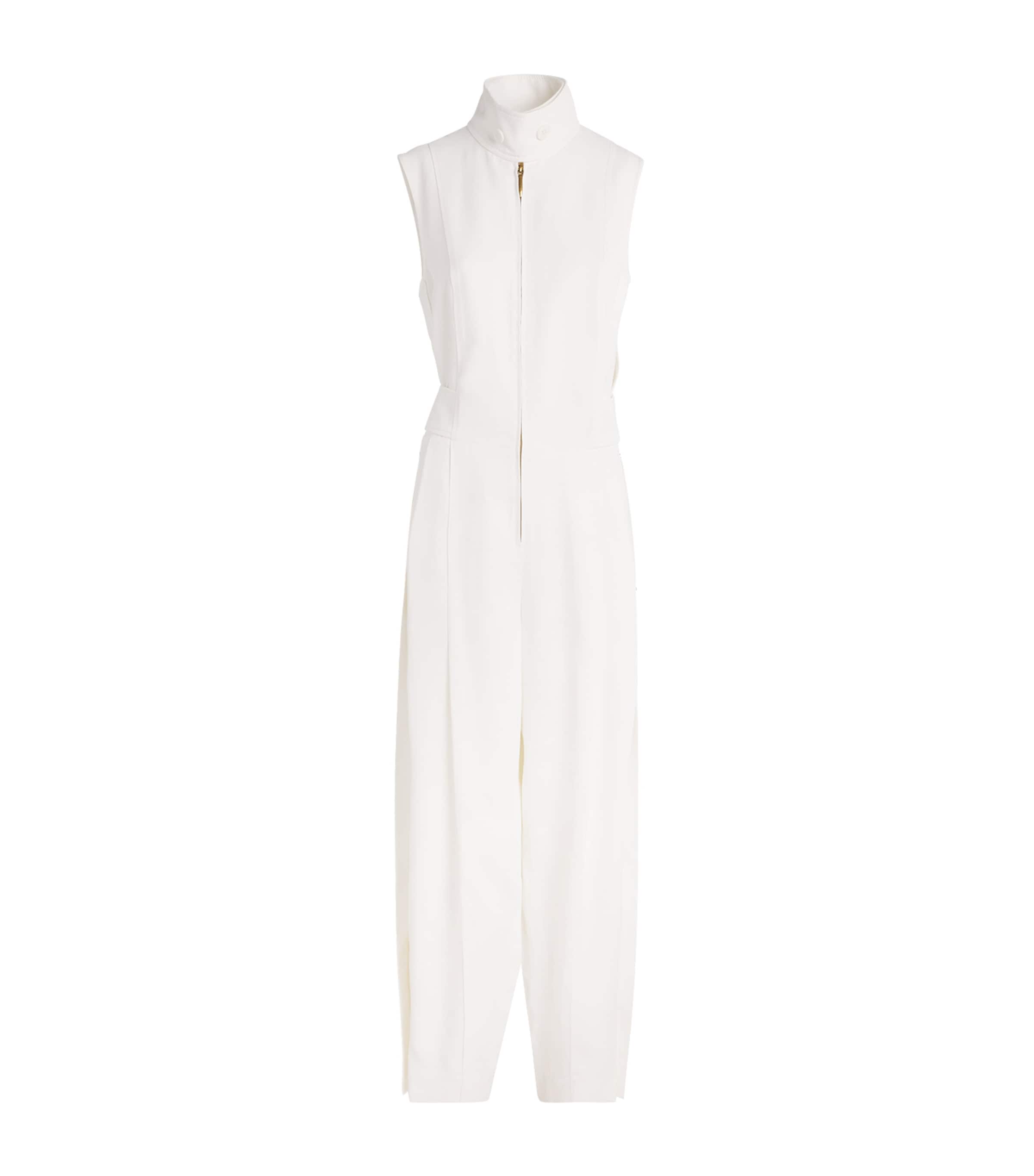 Twill Luna Jumpsuit WHITE Image 1