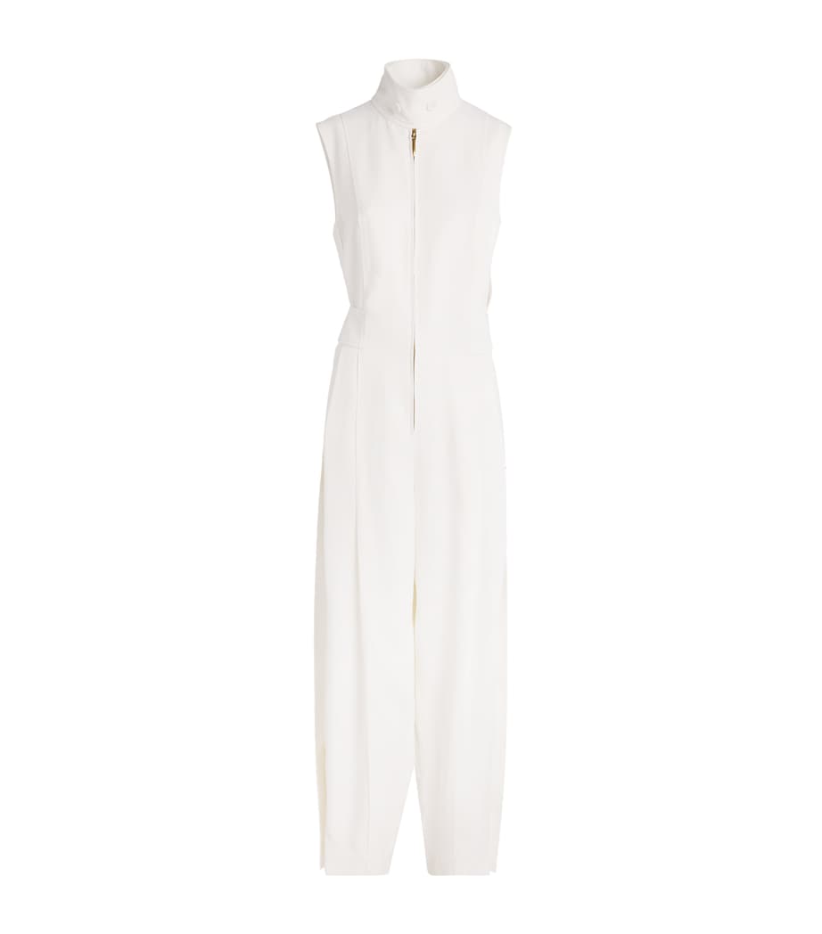 Twill Luna Jumpsuit WHITE Image 1