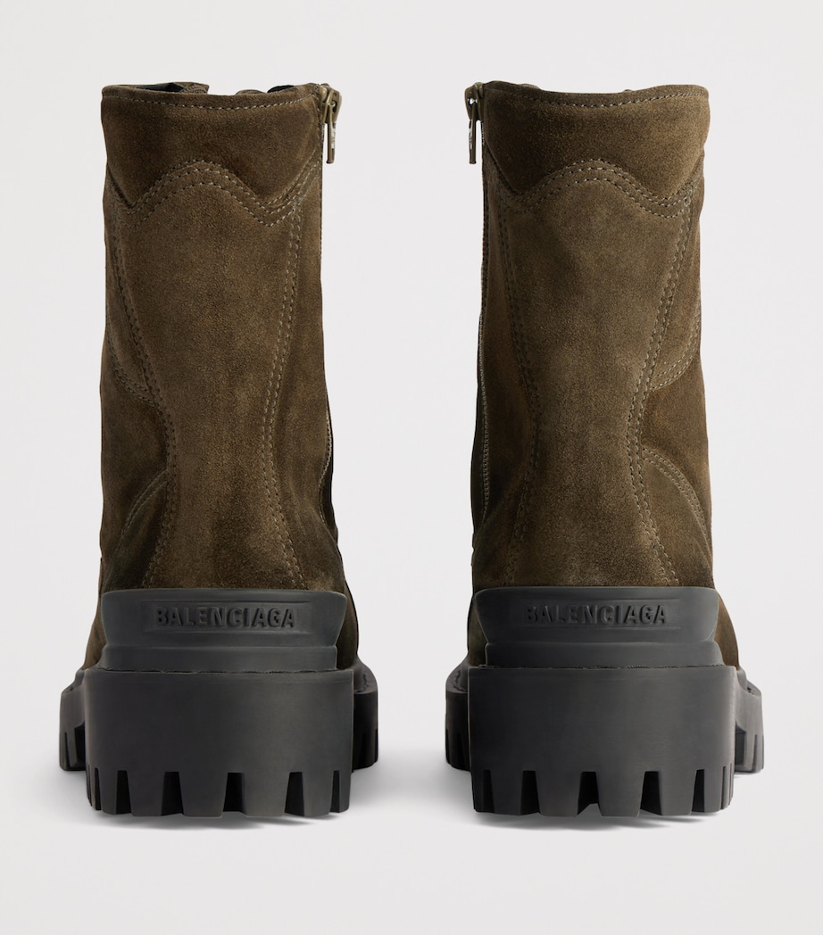Balenciaga Suede Combat Strike Boots Image 4