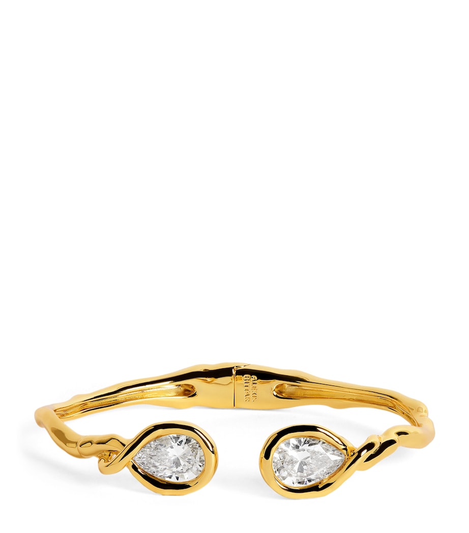 Alexis Bittar Gold-Plated Astarales Hinge Bracelet Gold Image 1