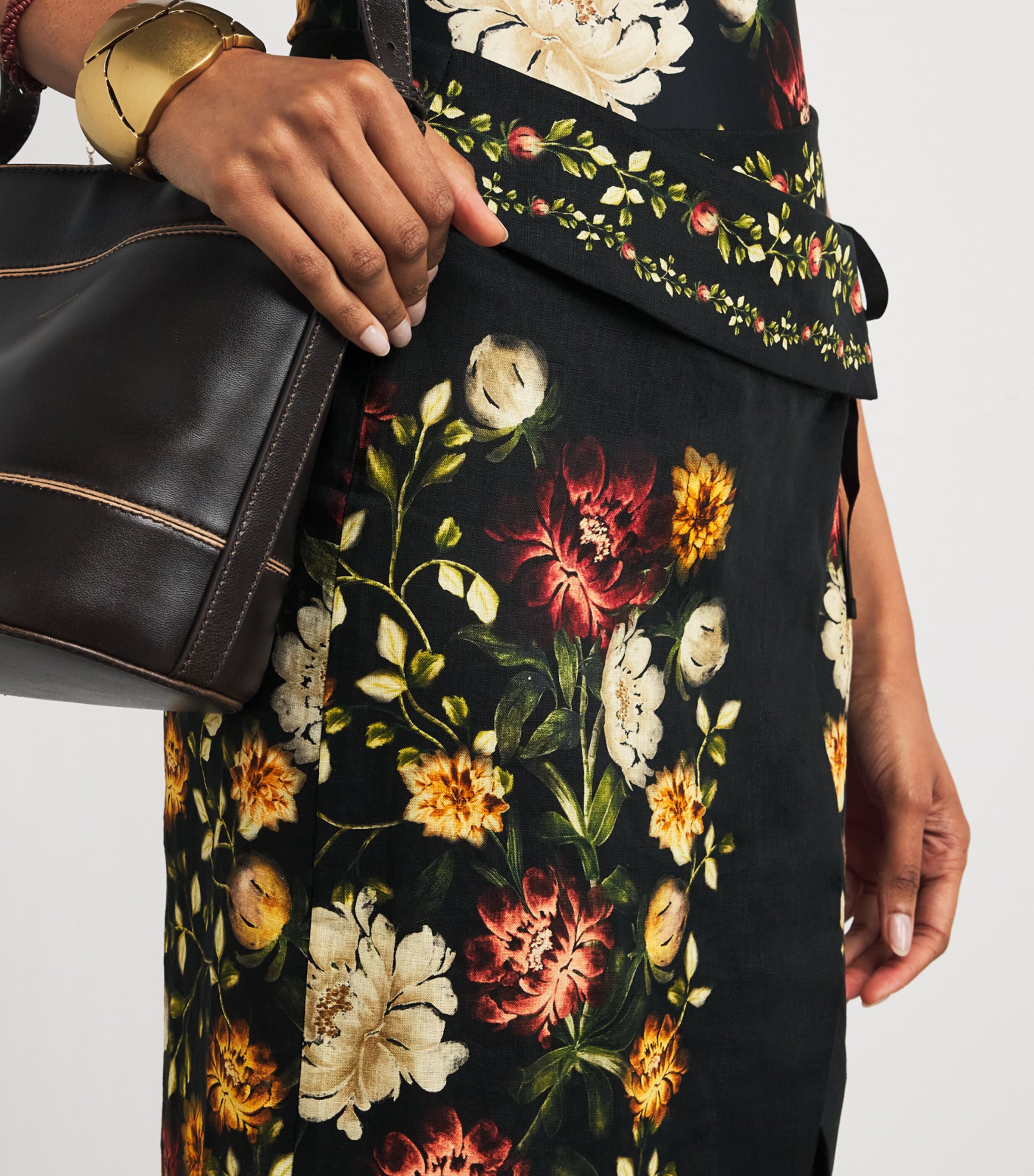 Linen Floral Midi Pareo MULTICOLOR Image 5