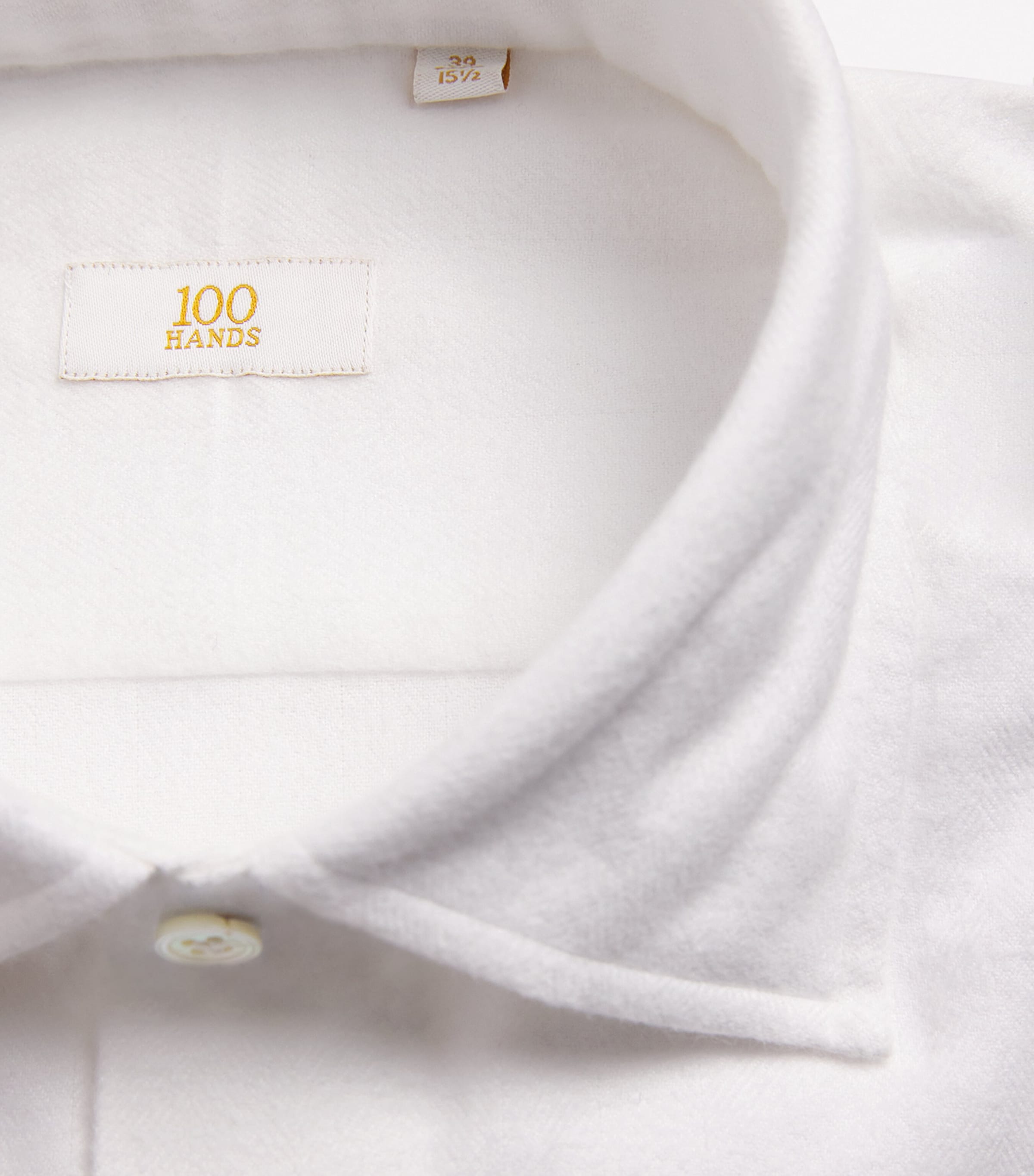 Cotton Flannel Shirt WHITE Image 5