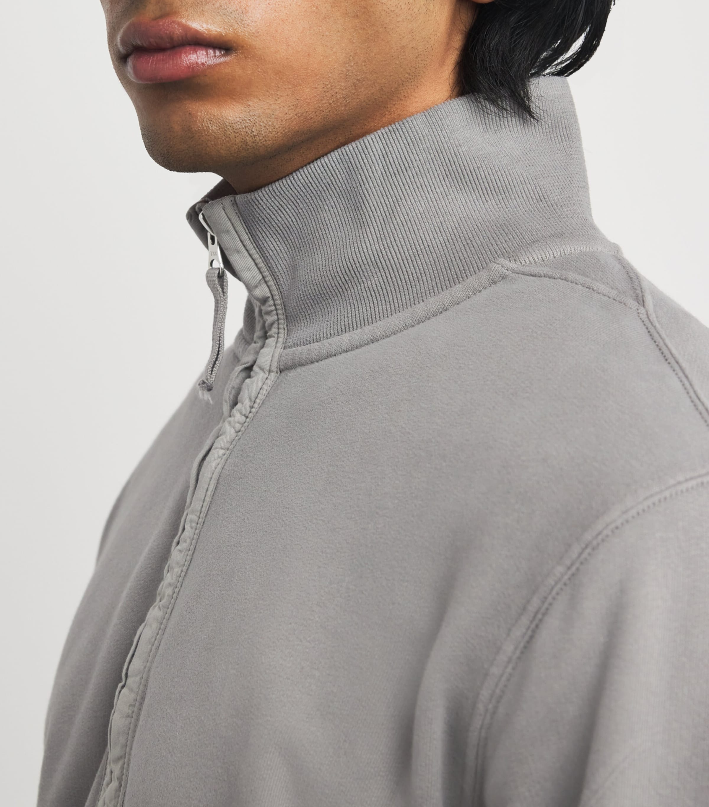 Cotton Half-Zip Sweatshirt V006B Image 6