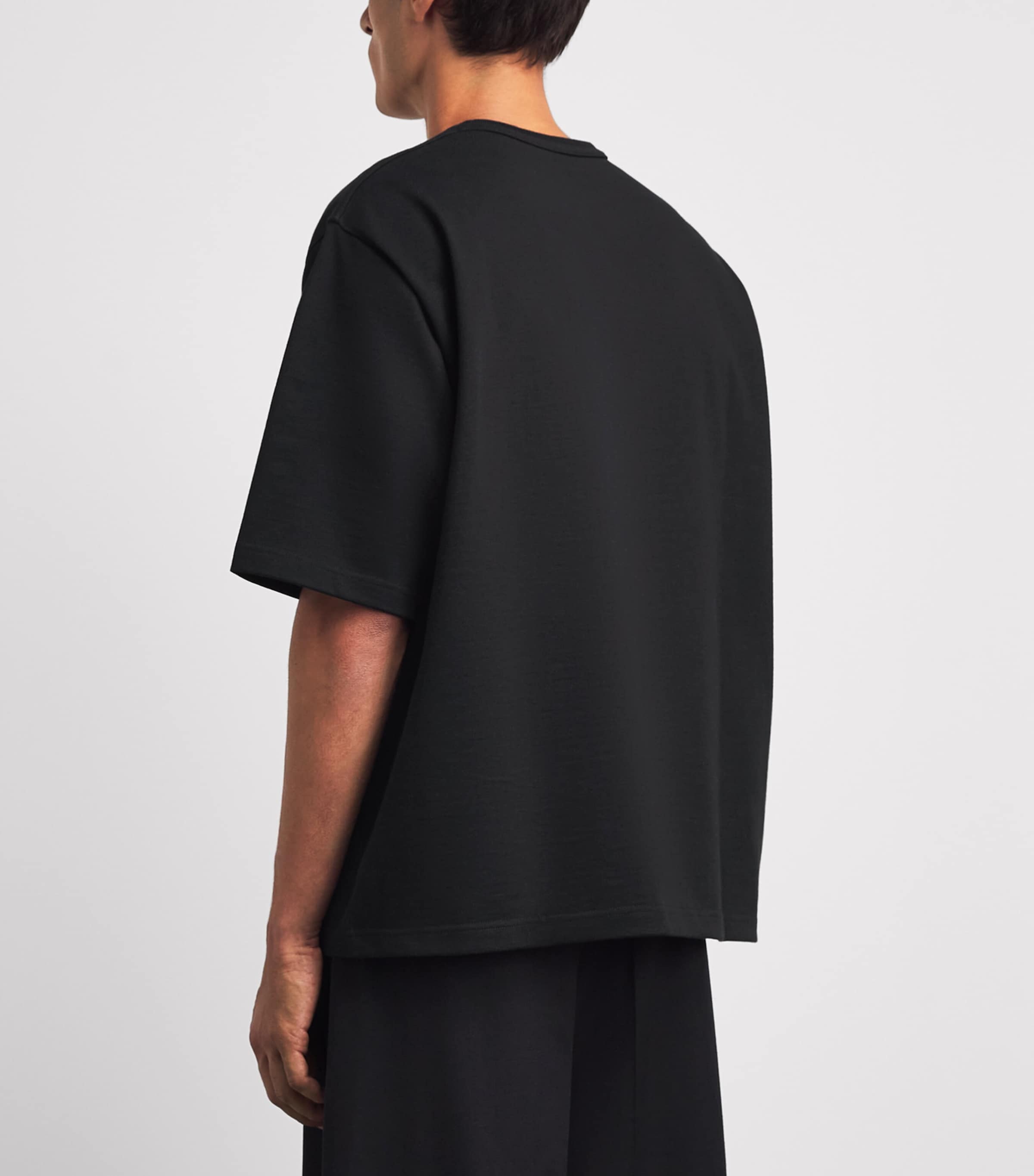 Lemaire Mens Cotton Boxy T-Shirt Black Image 5