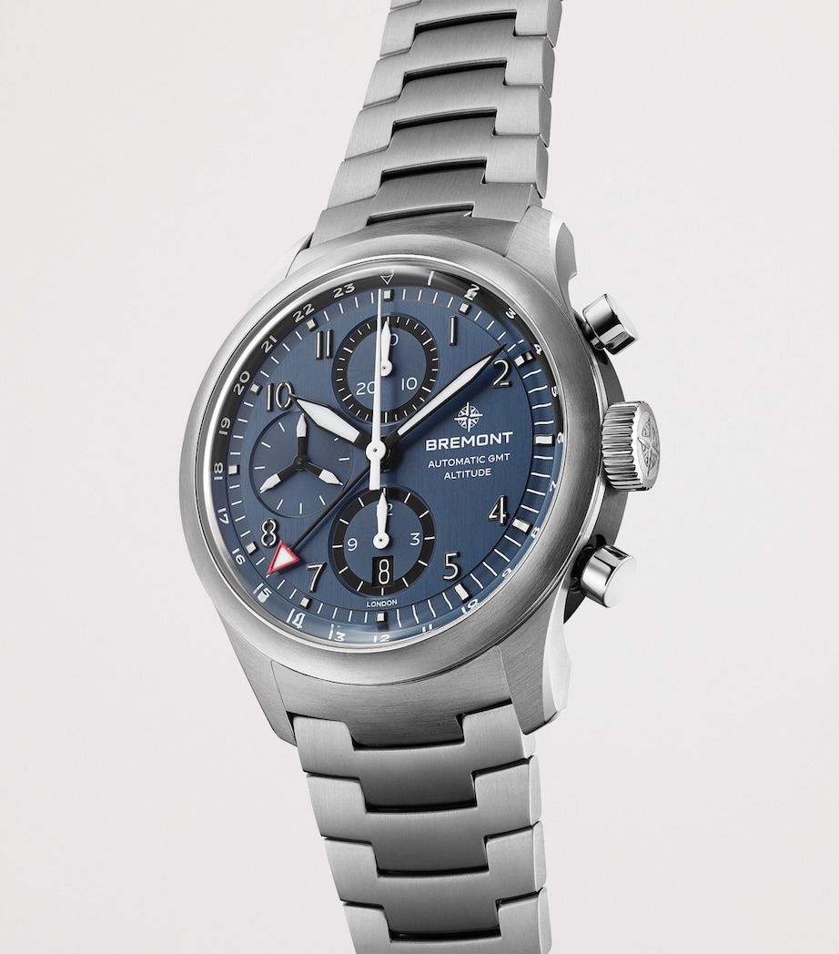Bremont Titanium Altitude Chronograph GMT Watch 42mm Blue Image 4