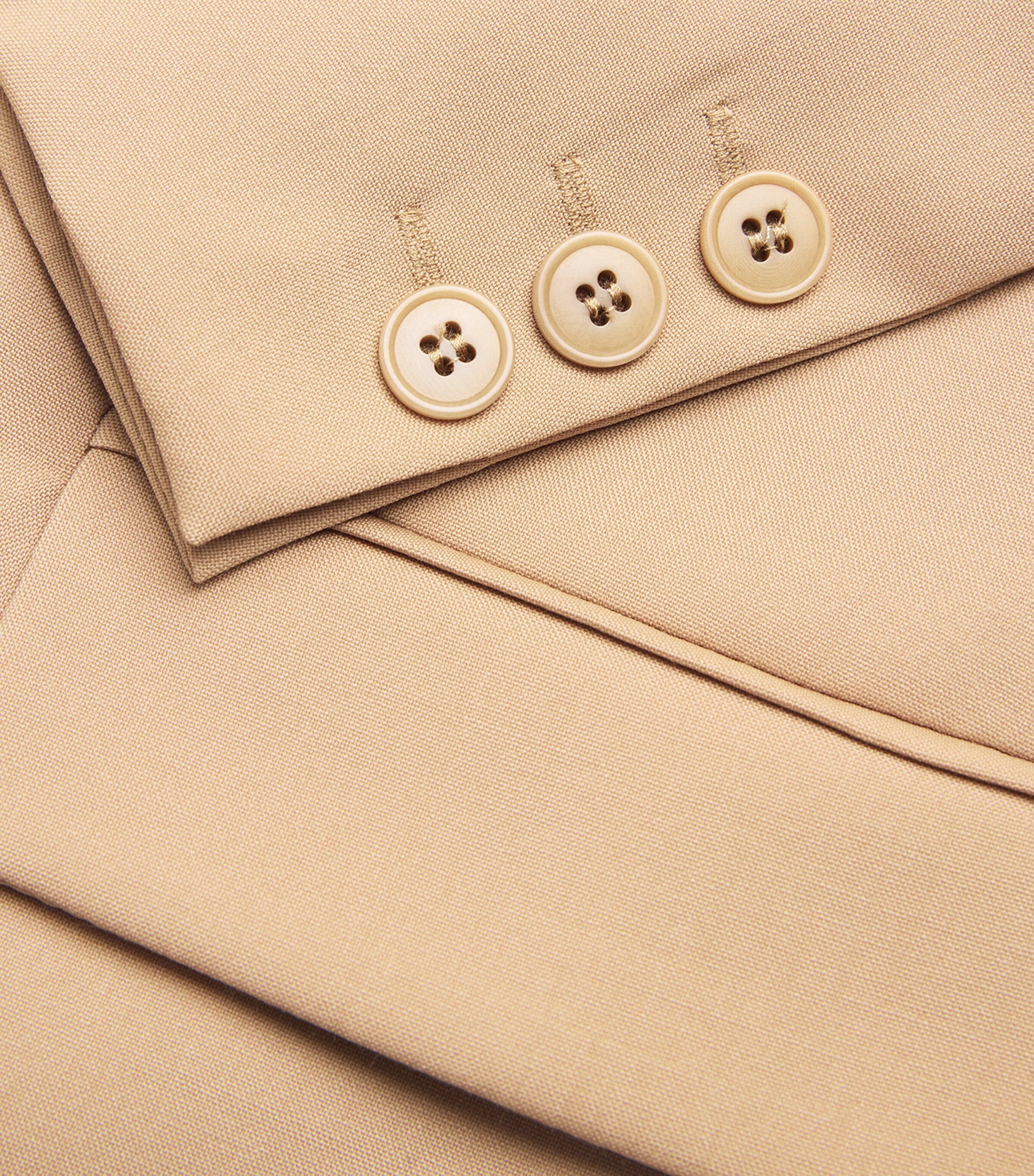 Wool Canvas Blazer BEIGE Image 5