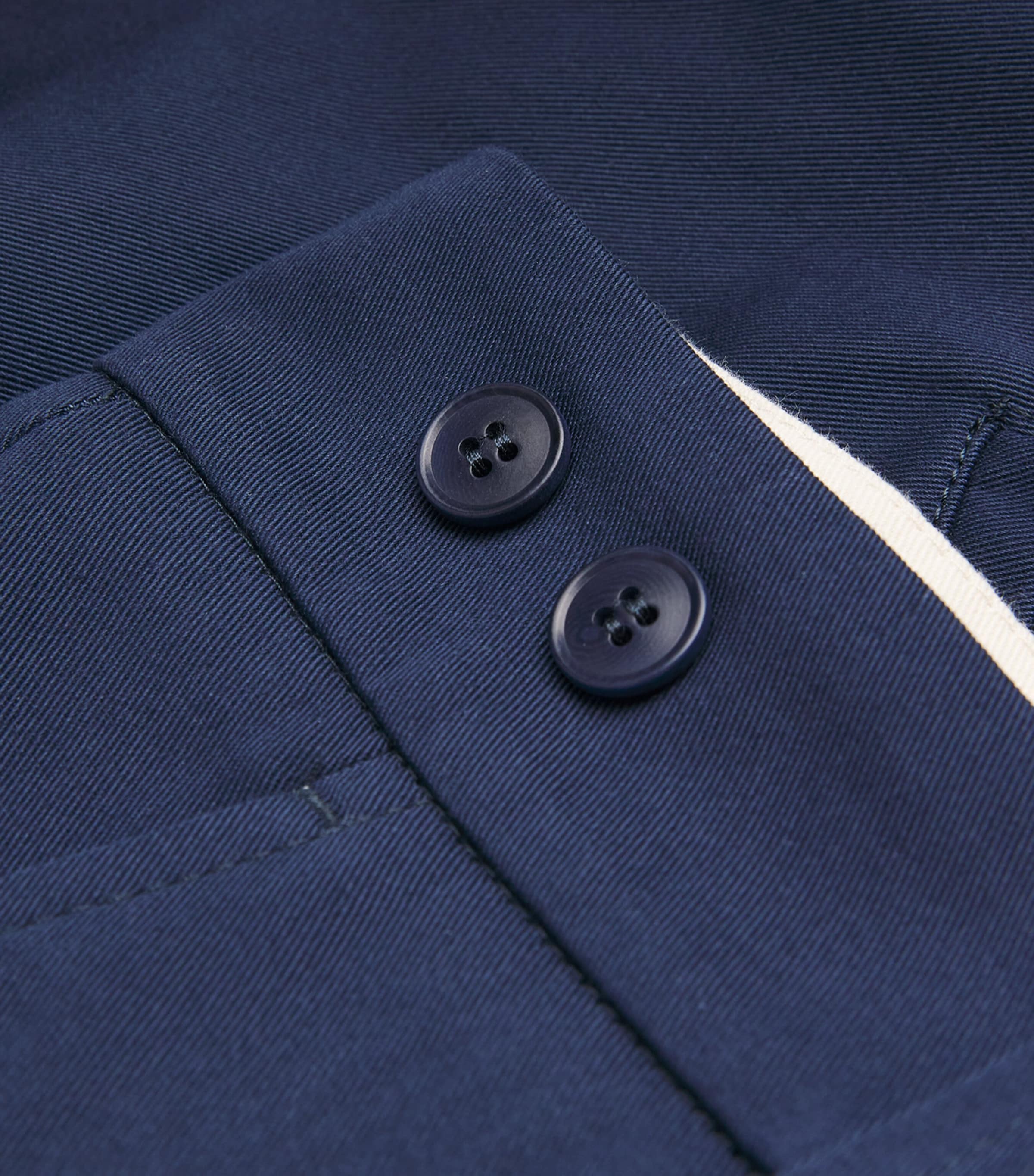 Cotton Wide-Leg Trousers NAVY Image 5