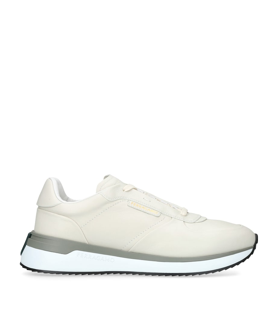 Leather Low-Top Sneakers WHITE/OTH Image 1