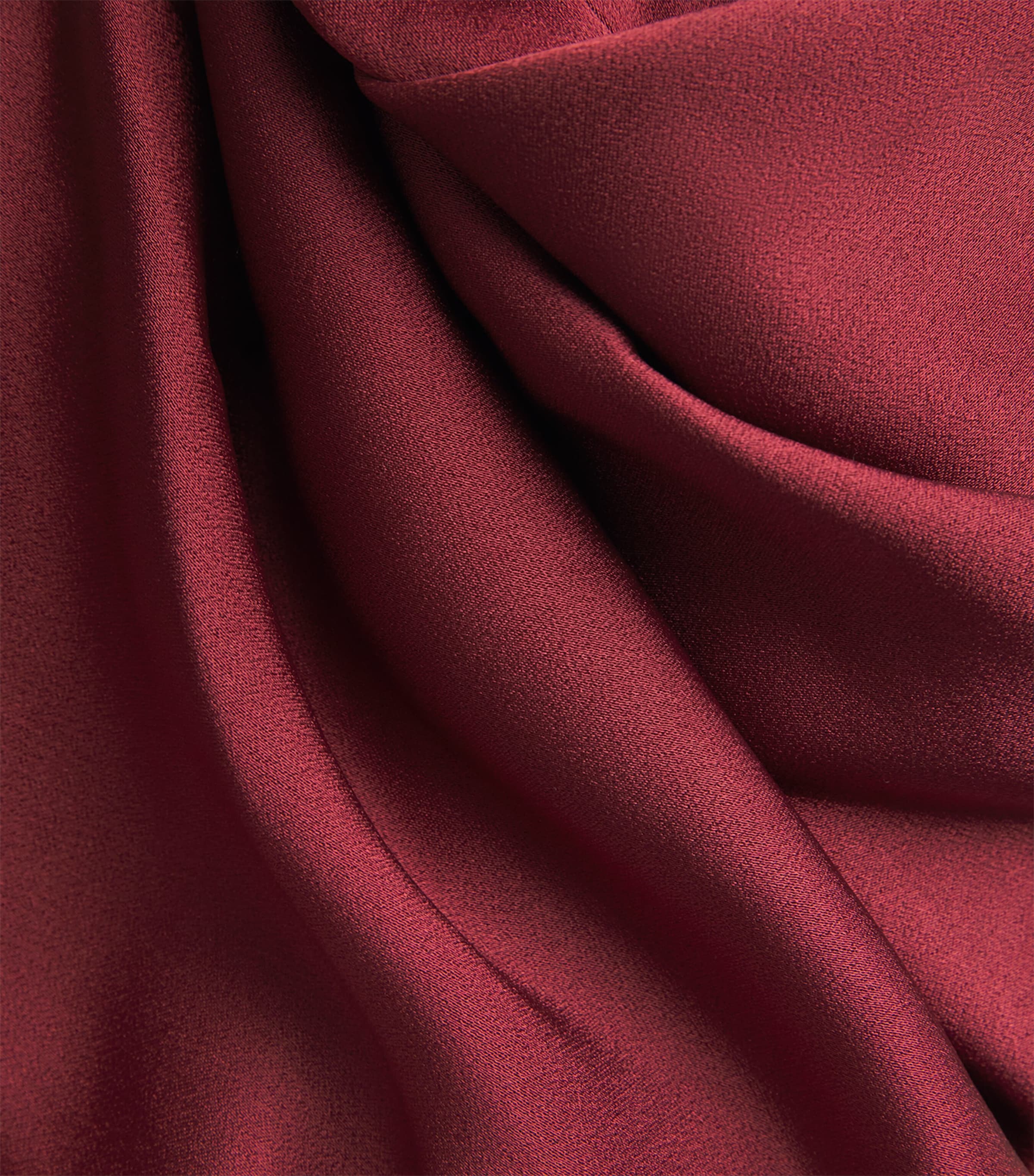 Satin Crepe Off-Shoulder Gown PORT Image 5