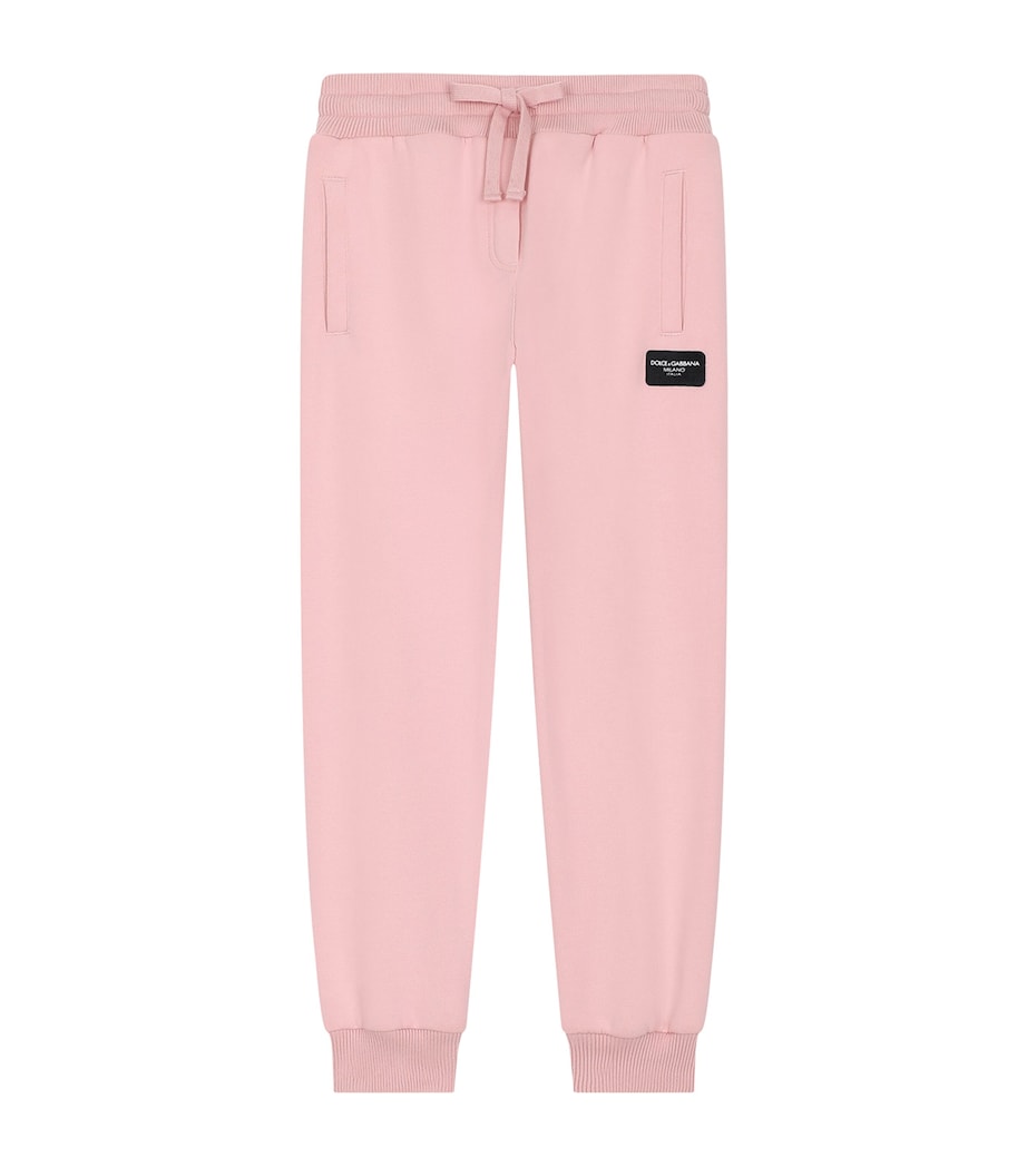Dolce&Gabbana Kids Cotton Logo-Detail Sweatpants (2-6 Years) Lavend Image 1