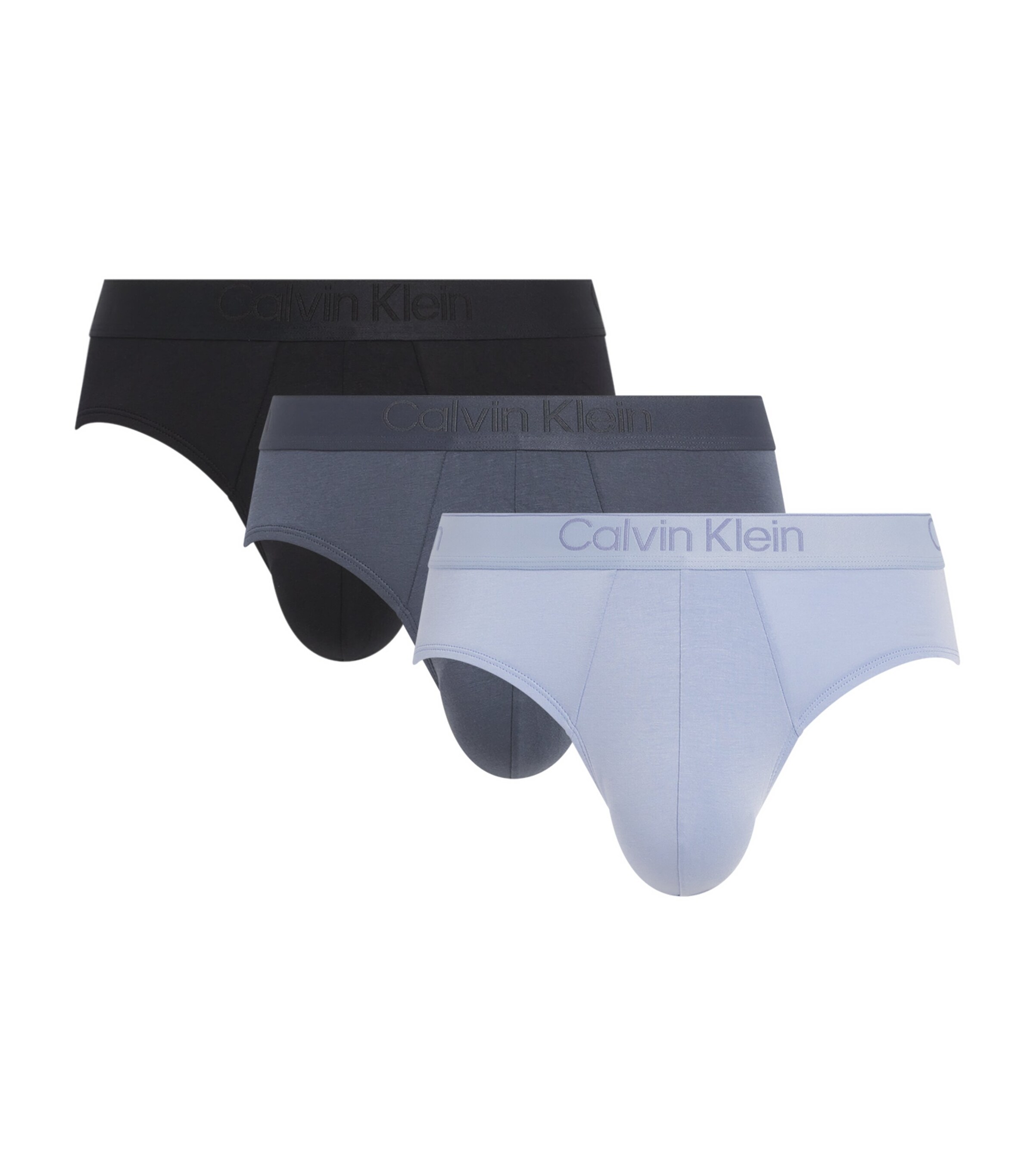 Calvin Klein Logo Hip Briefs (Pack of 3) | Men Clothing | Socks & Underwear | Boxers & Briefs | Designers | Calvin Klein