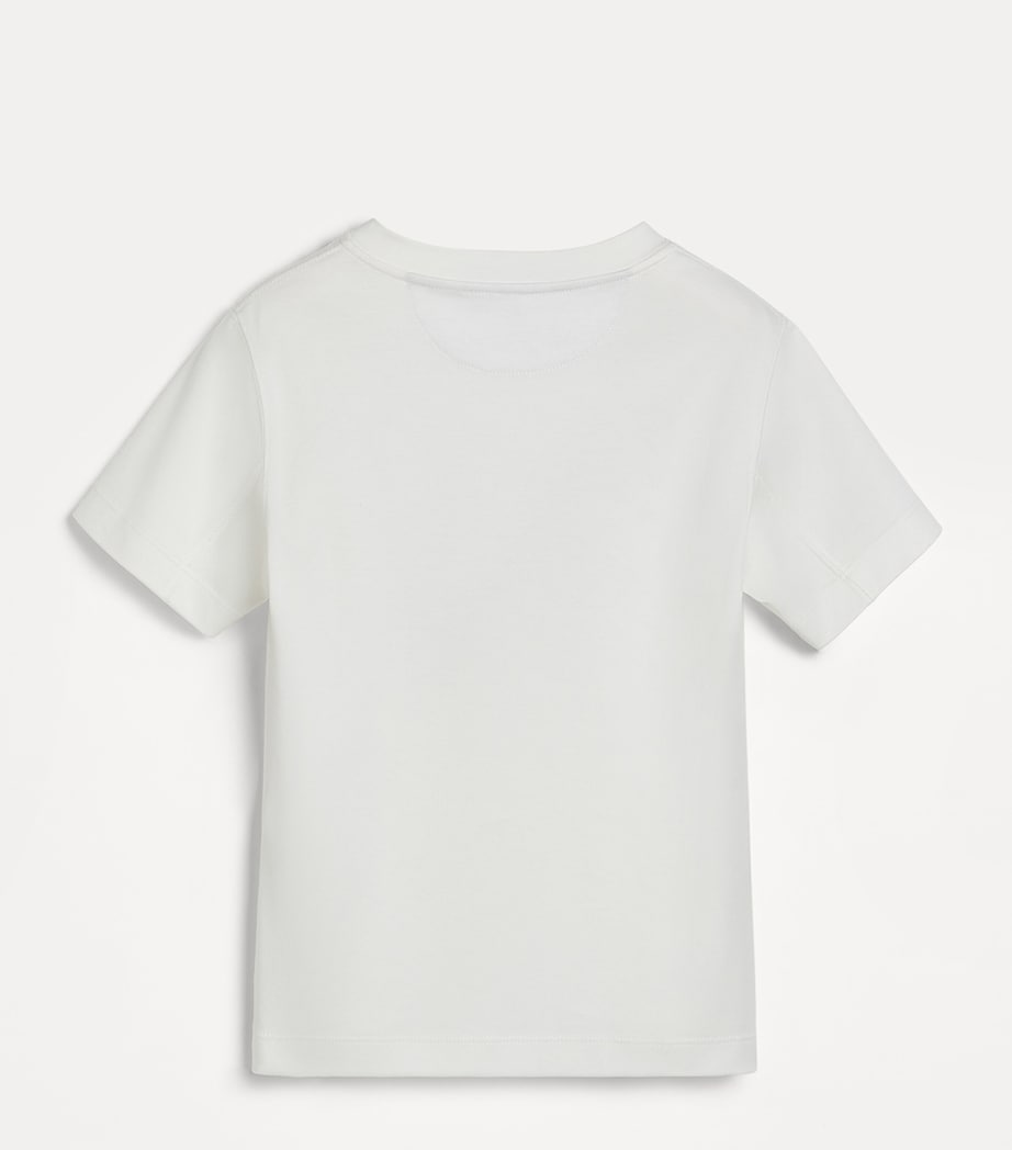 Brunello Cucinelli Kids Cotton Earth Graphic T-Shirt (4-6 Years) Image 2