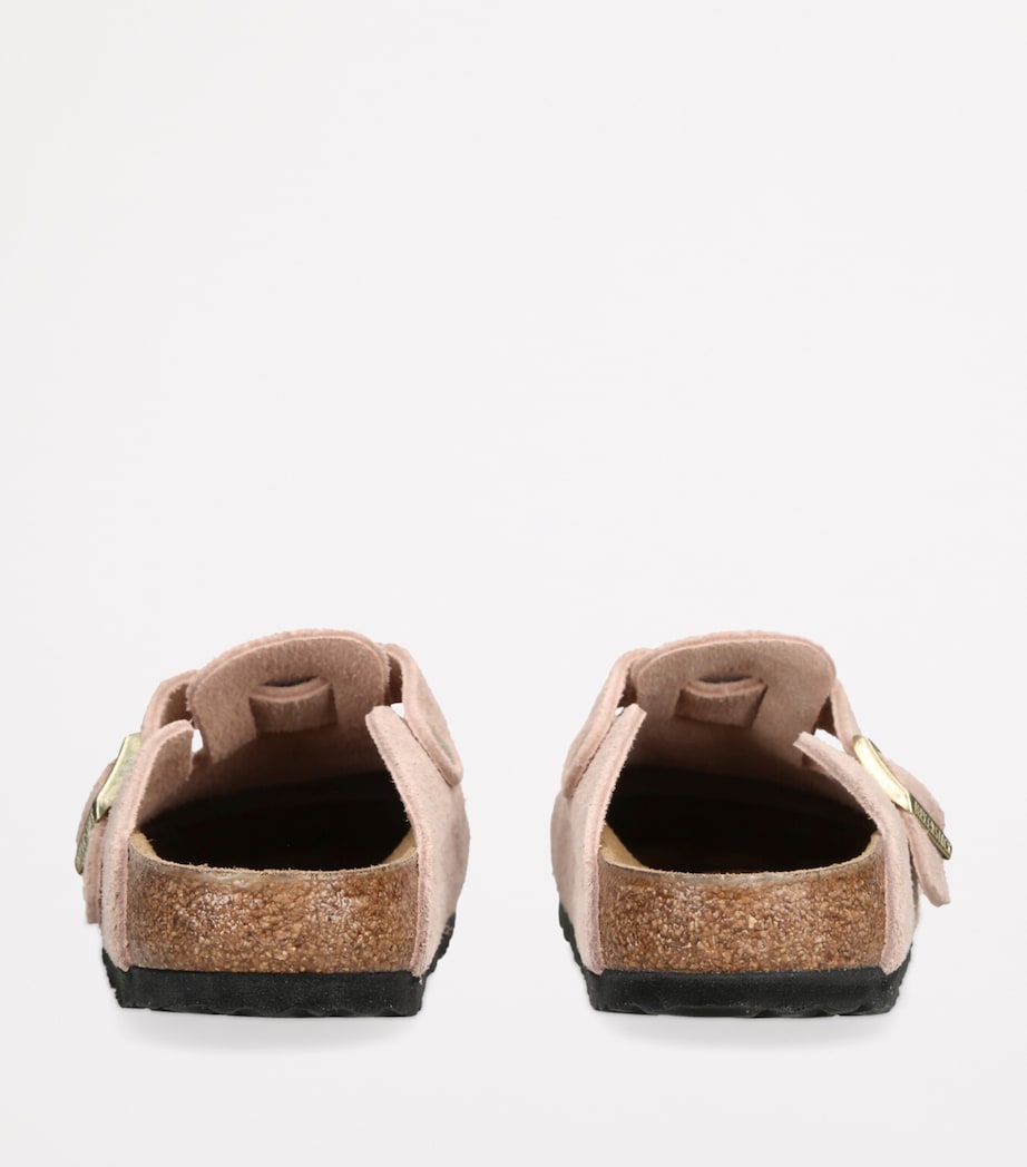 Suede Boston Clogs PALE PINK Image 2