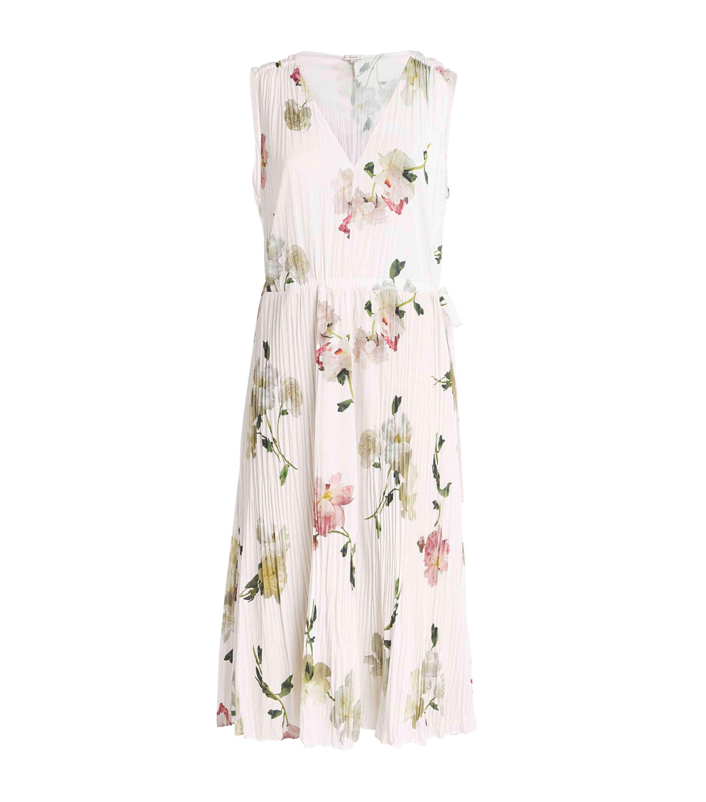 Vince Wilted Peony Print Midi Dress