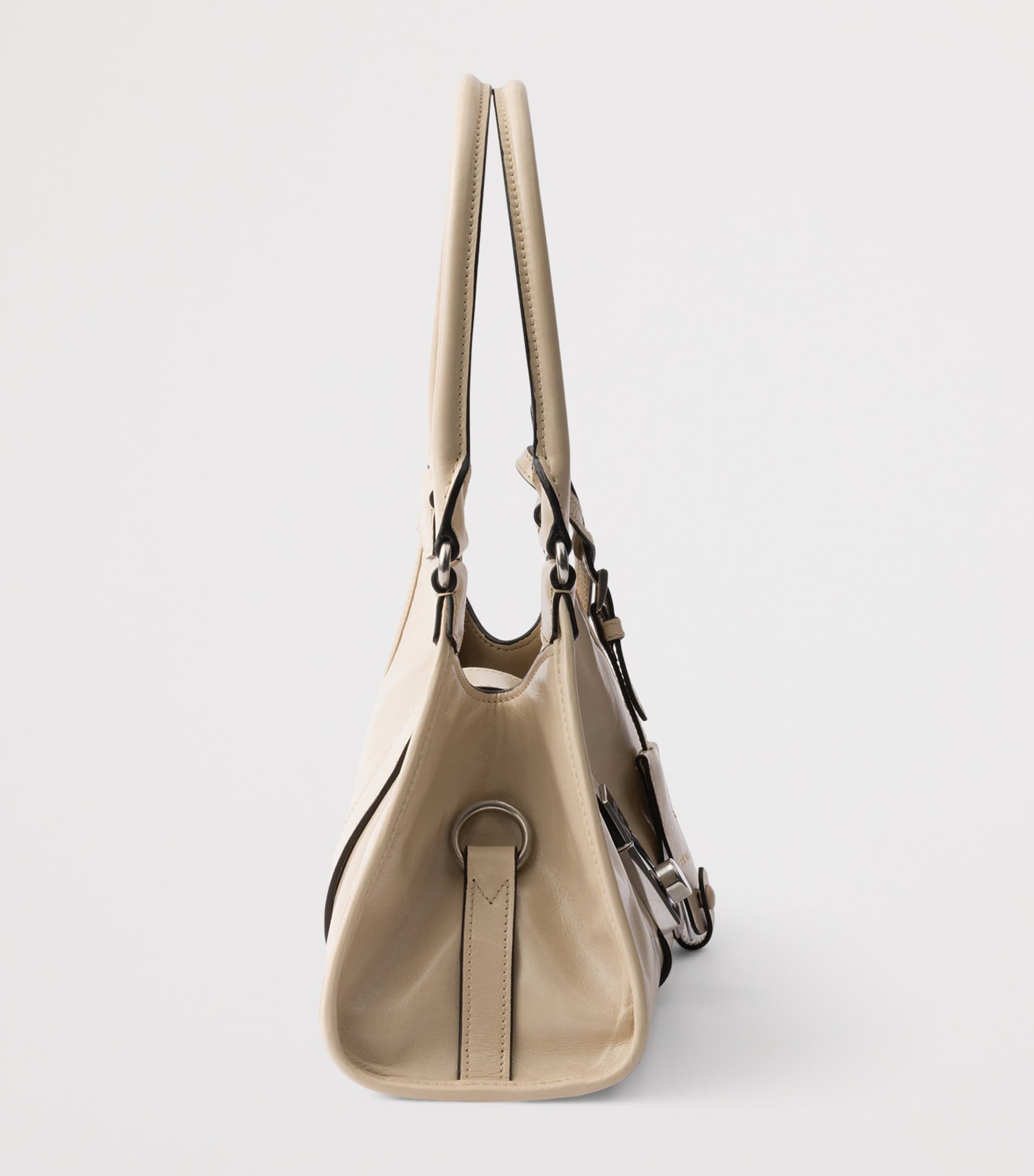 Small Leather Tote Bag F03MV Image 5