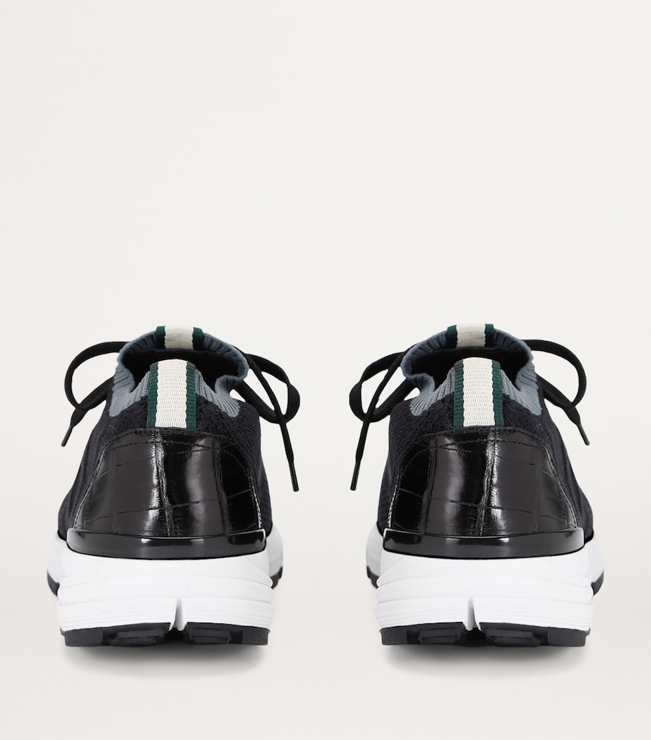 Knitted Low-Top Sneakers BLACK Image 2