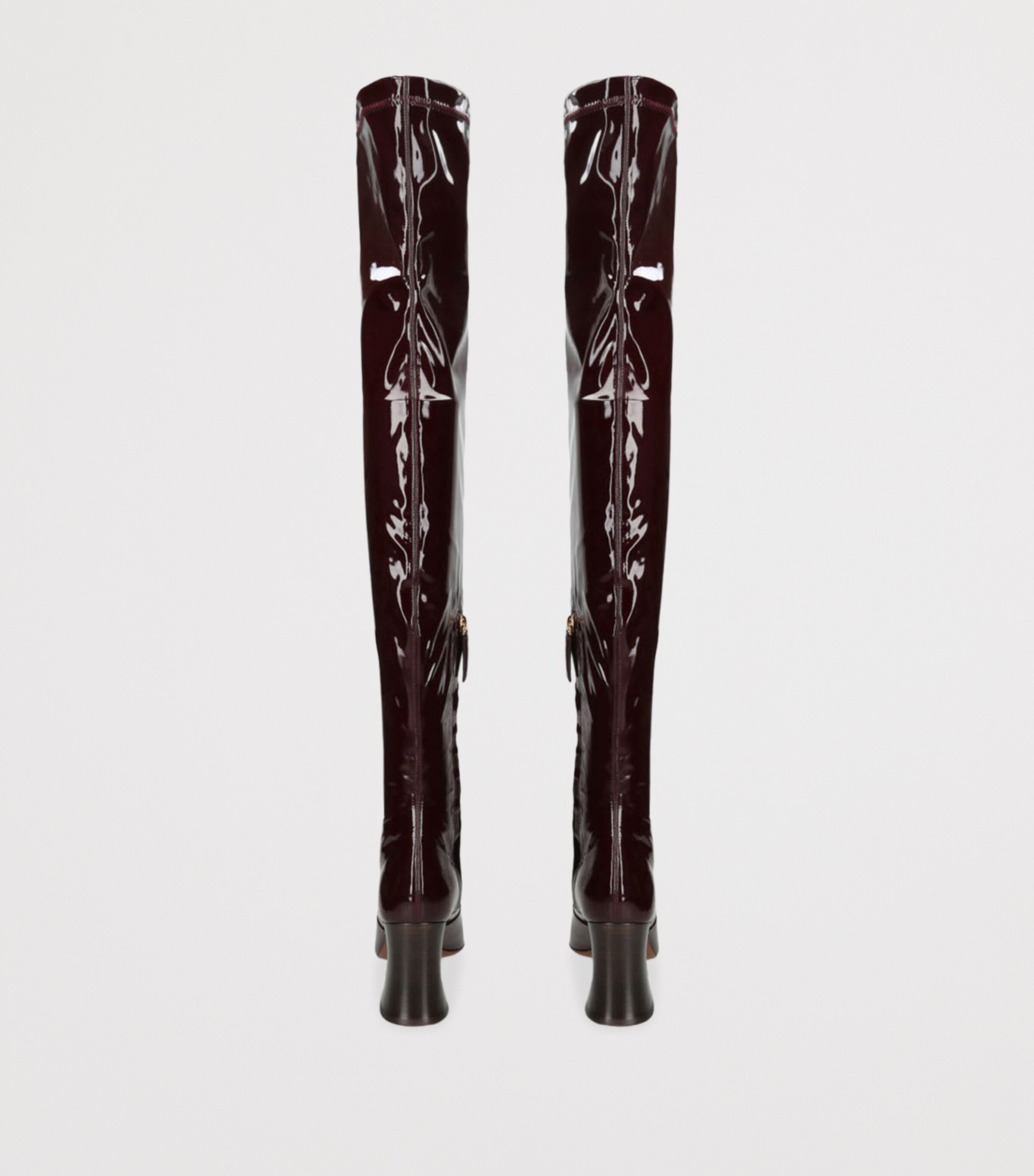 Chloé Red Leather Janis Over-The-Knee Boots 85 | Harrods UK