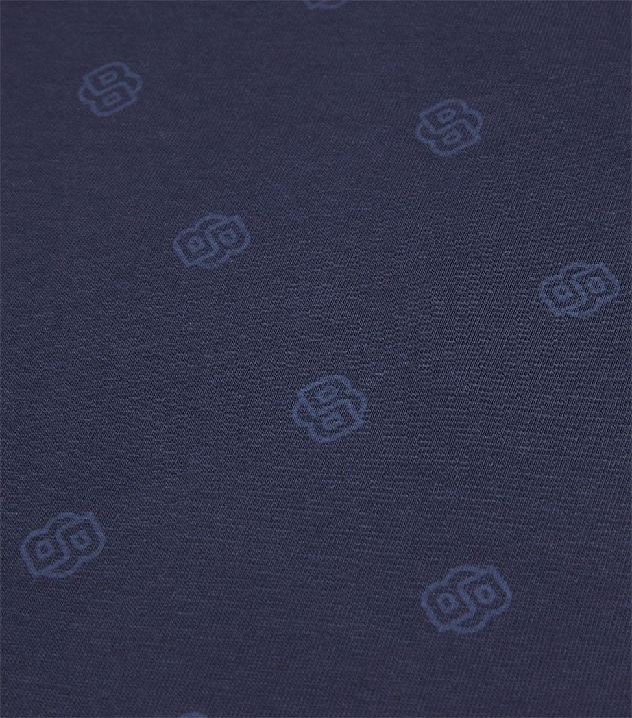 BOSS Kidswear Cotton Logo Print T-Shirt (3-18 Months) Navy Image 4