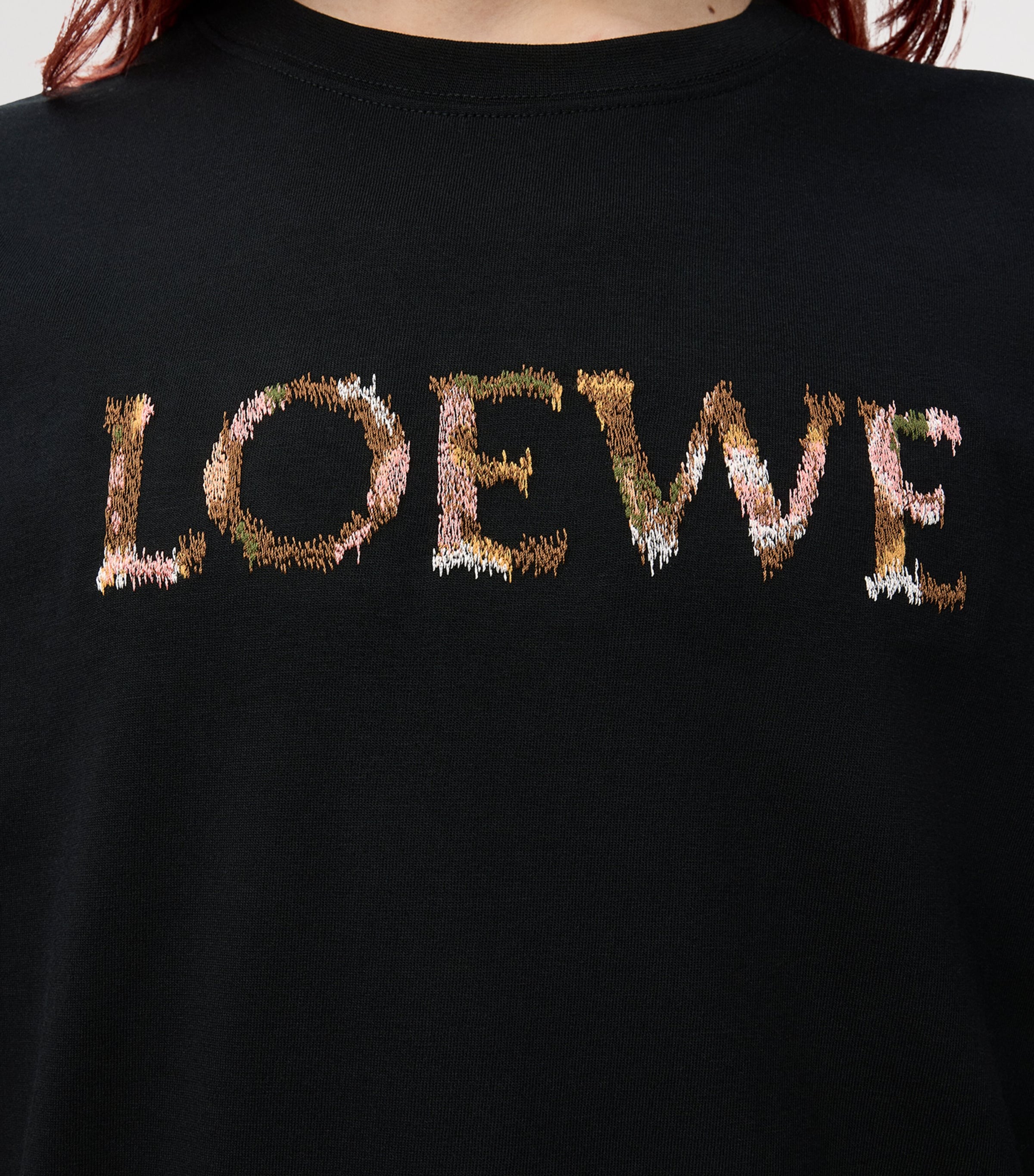 Cotton-Blend Logo T-Shirt BLACK Image 5