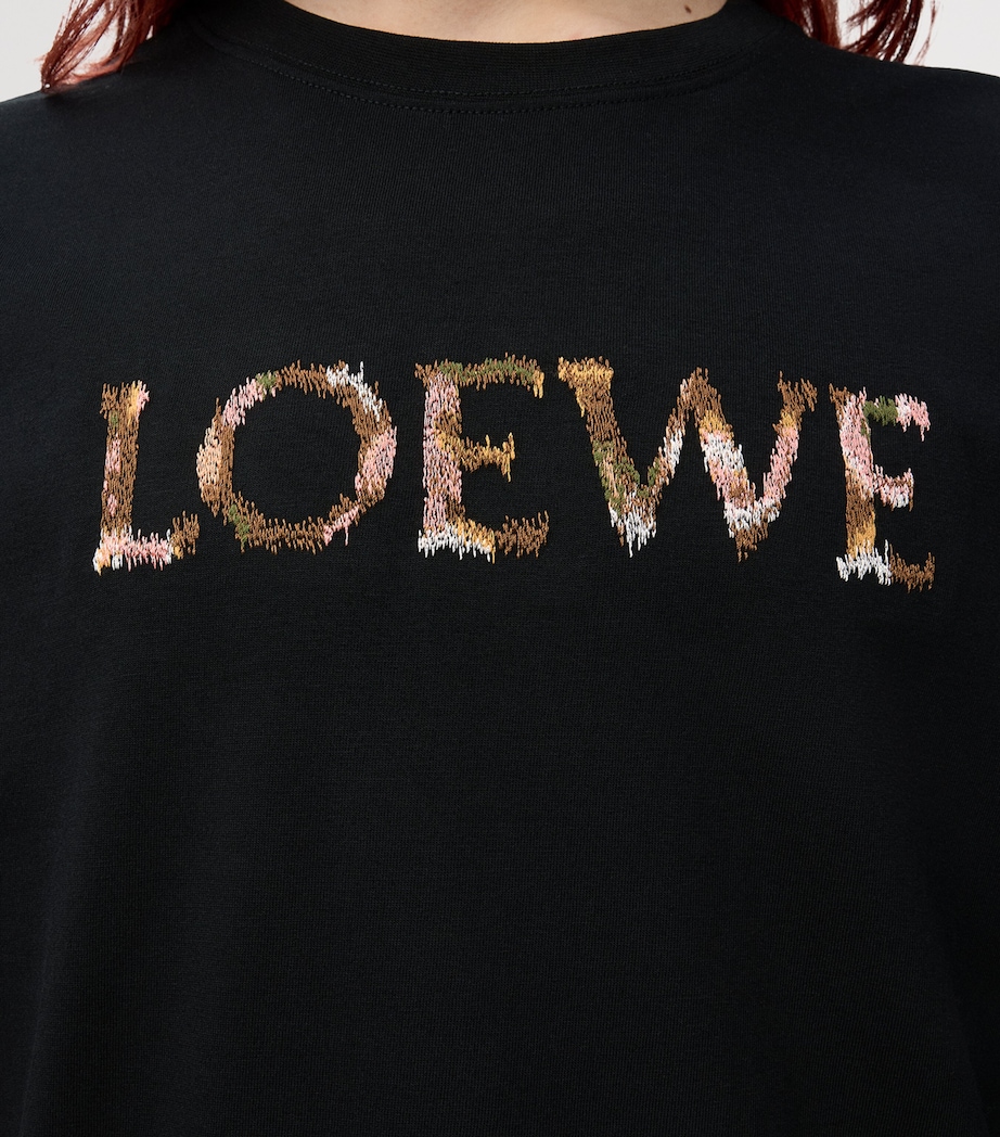 Cotton-Blend Logo T-Shirt BLACK Image 5