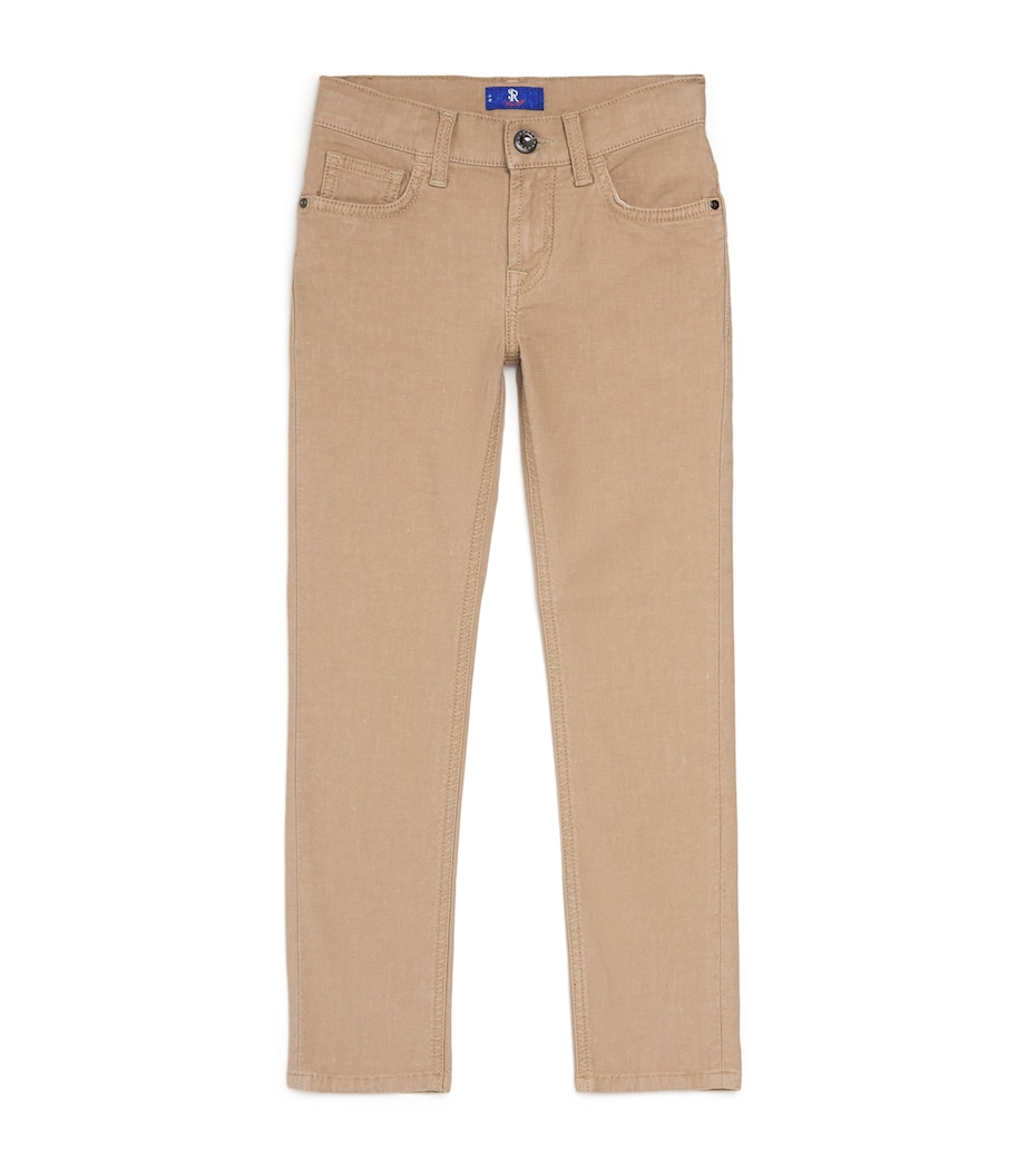 Stefano Ricci Kids Straight Jeans (4-16 Years) Beige Image 1