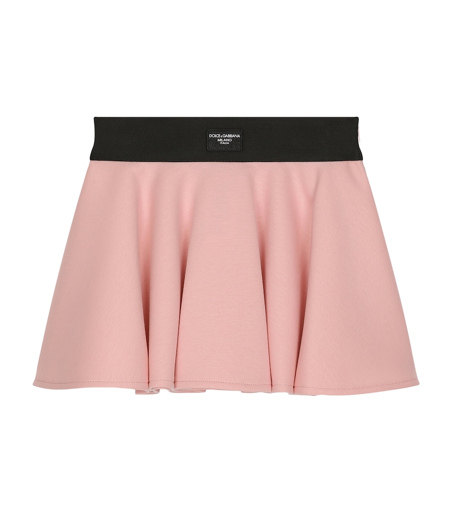 Dolce&Gabbana Kids Cotton Logo-Detail Mini Skirt (2-6 Years) Lavend Image 1
