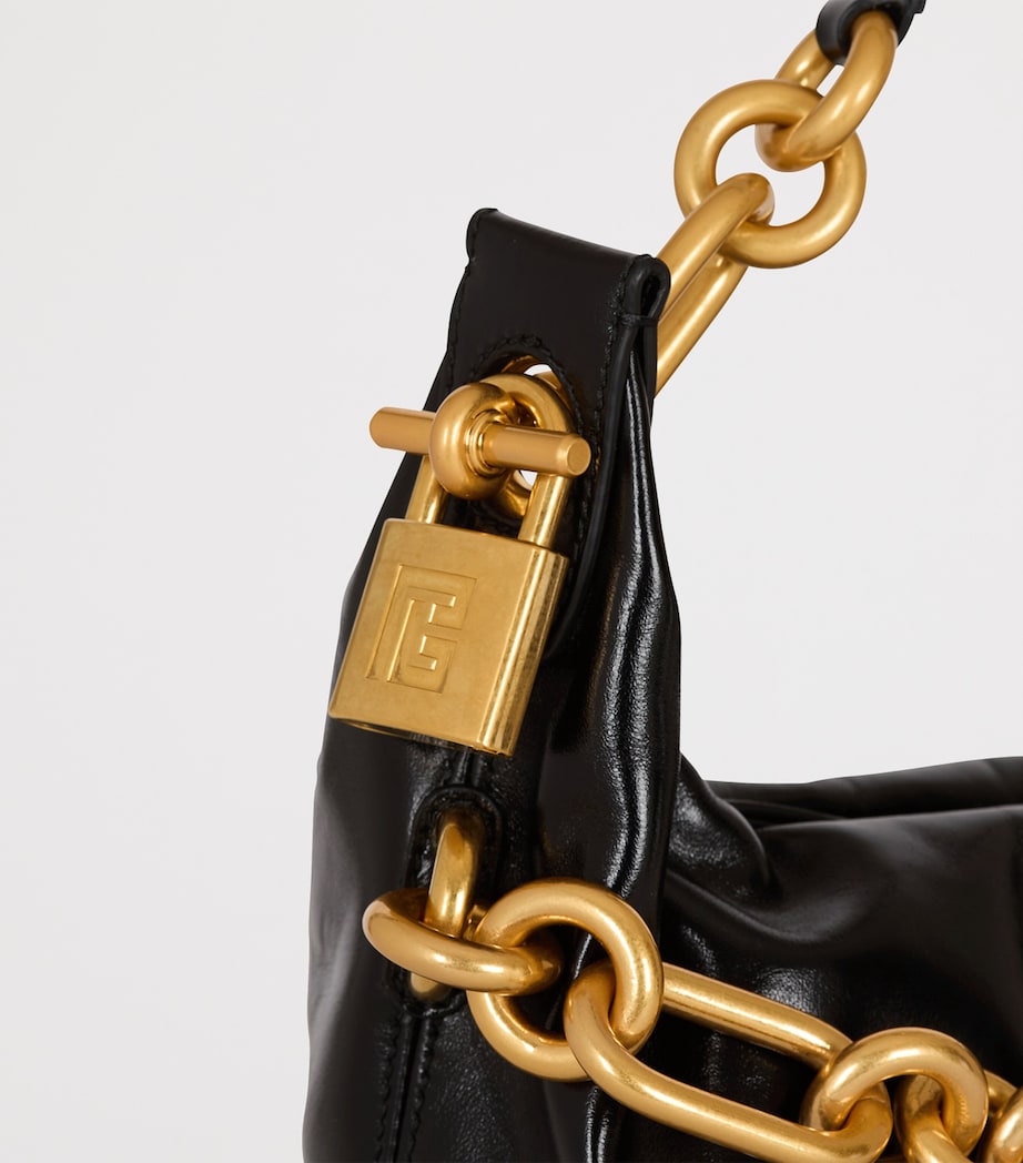 Medium Leather Sync Shoulder Bag 0PA NOIR Image 8