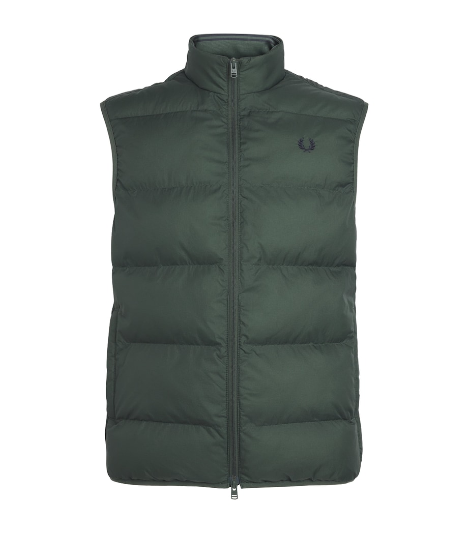 Padded Logo GIlet X89 COURT GREEN Image 1