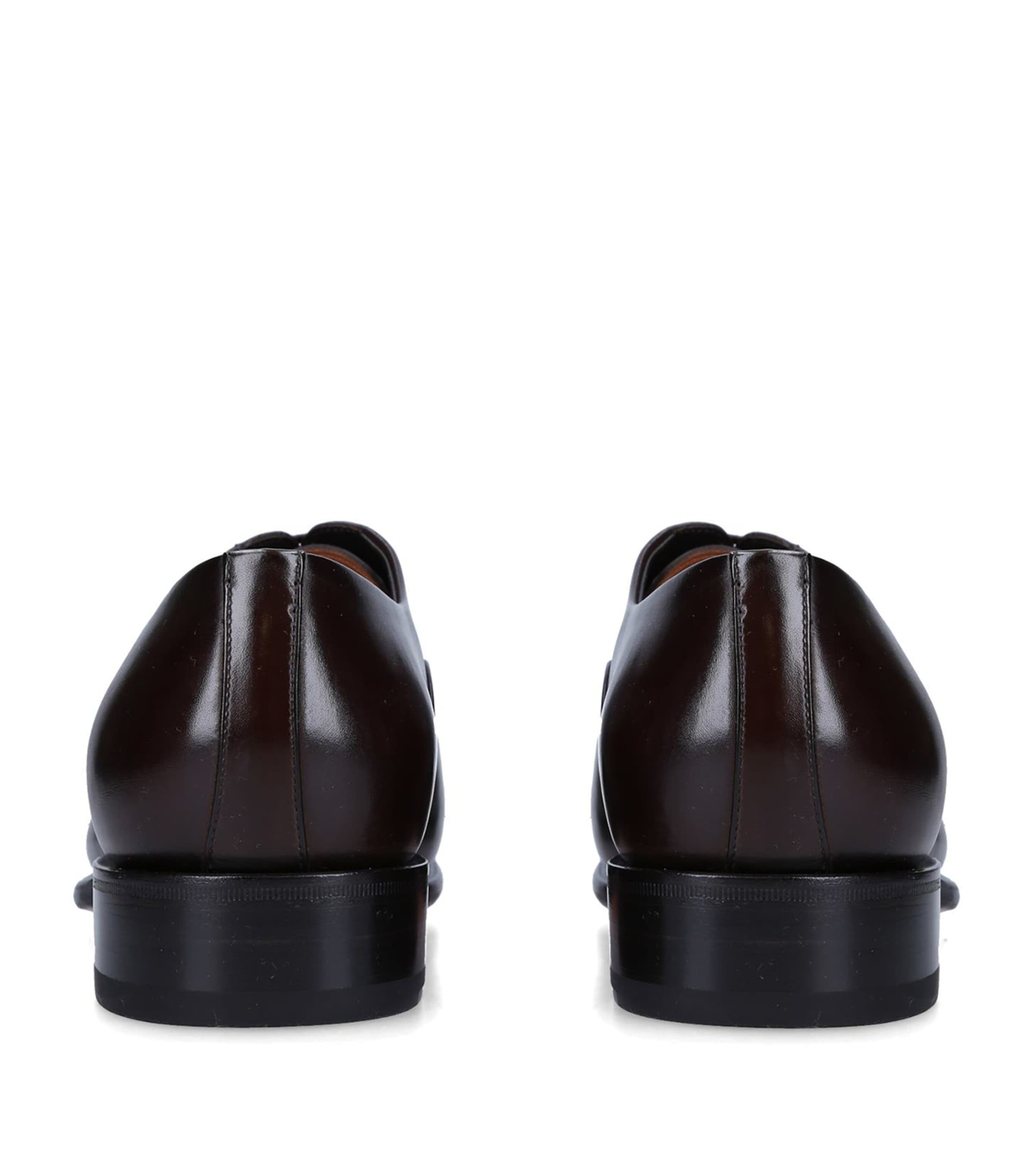 Leather Carter Oxford Shoes DARK BROWN Image 2