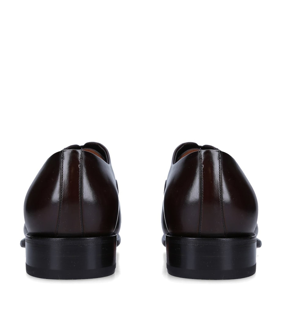 Leather Carter Oxford Shoes DARK BROWN Image 2