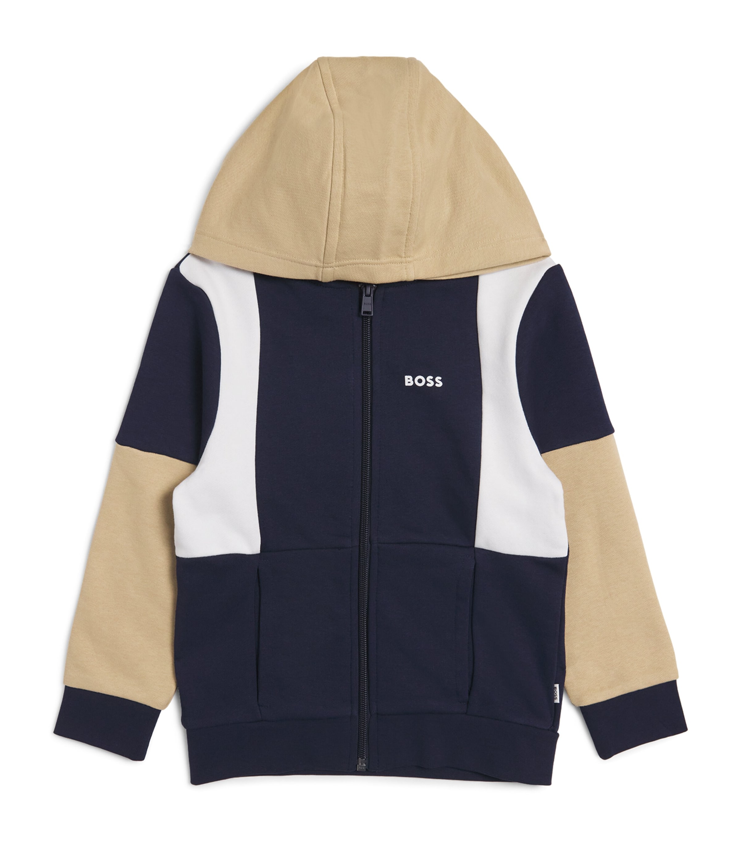 Logo Zip-Up Hoodie (4-16 Years) 849 NAVY Image 1