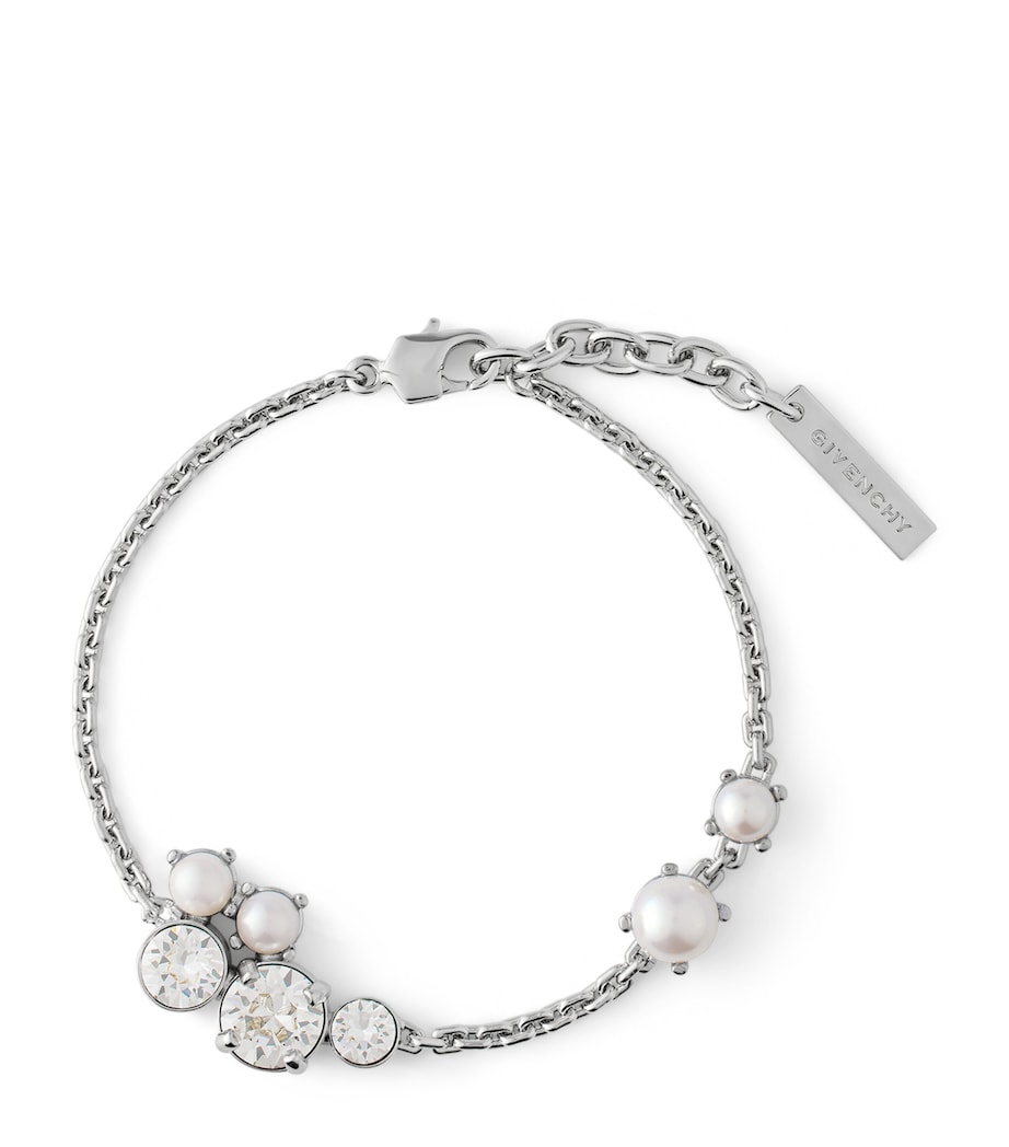 Embellished Chain Bracelet WHITE/SILVERY Image 1