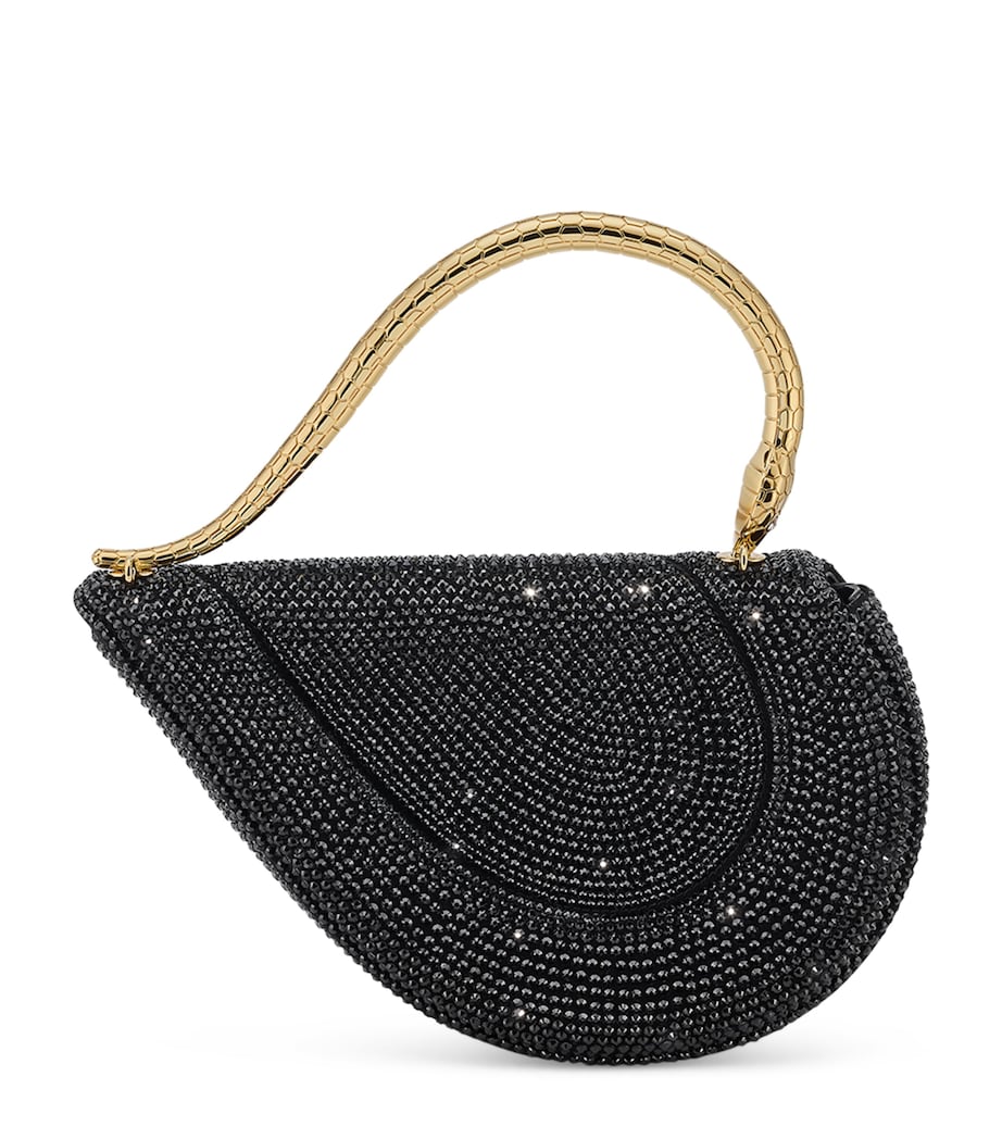 Crystal Serpenti Cuore 1968 Top-Handle Bag BLACK Image 1