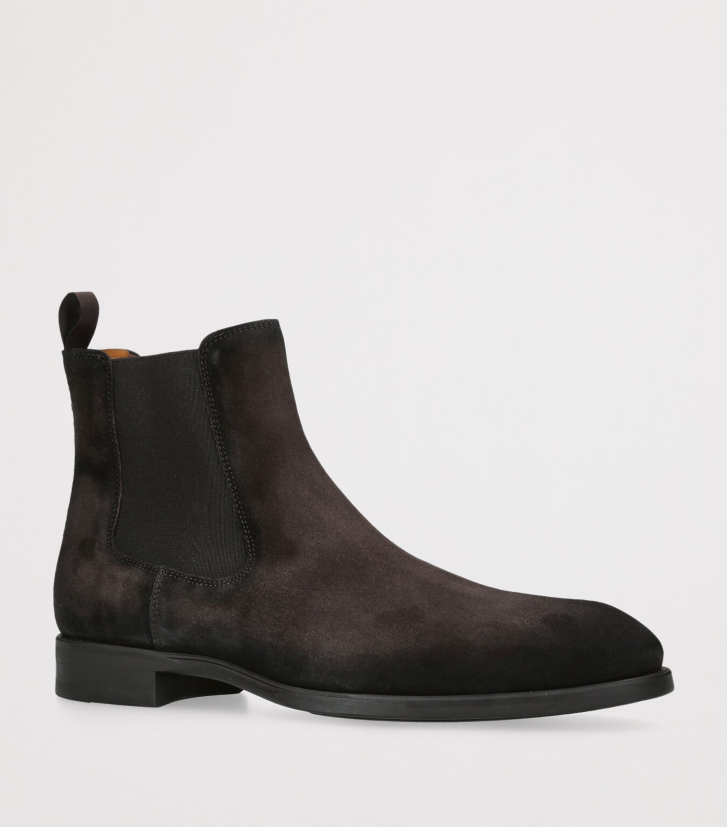 Suede Madison Chelsea Boots DARK BROWN Image 3