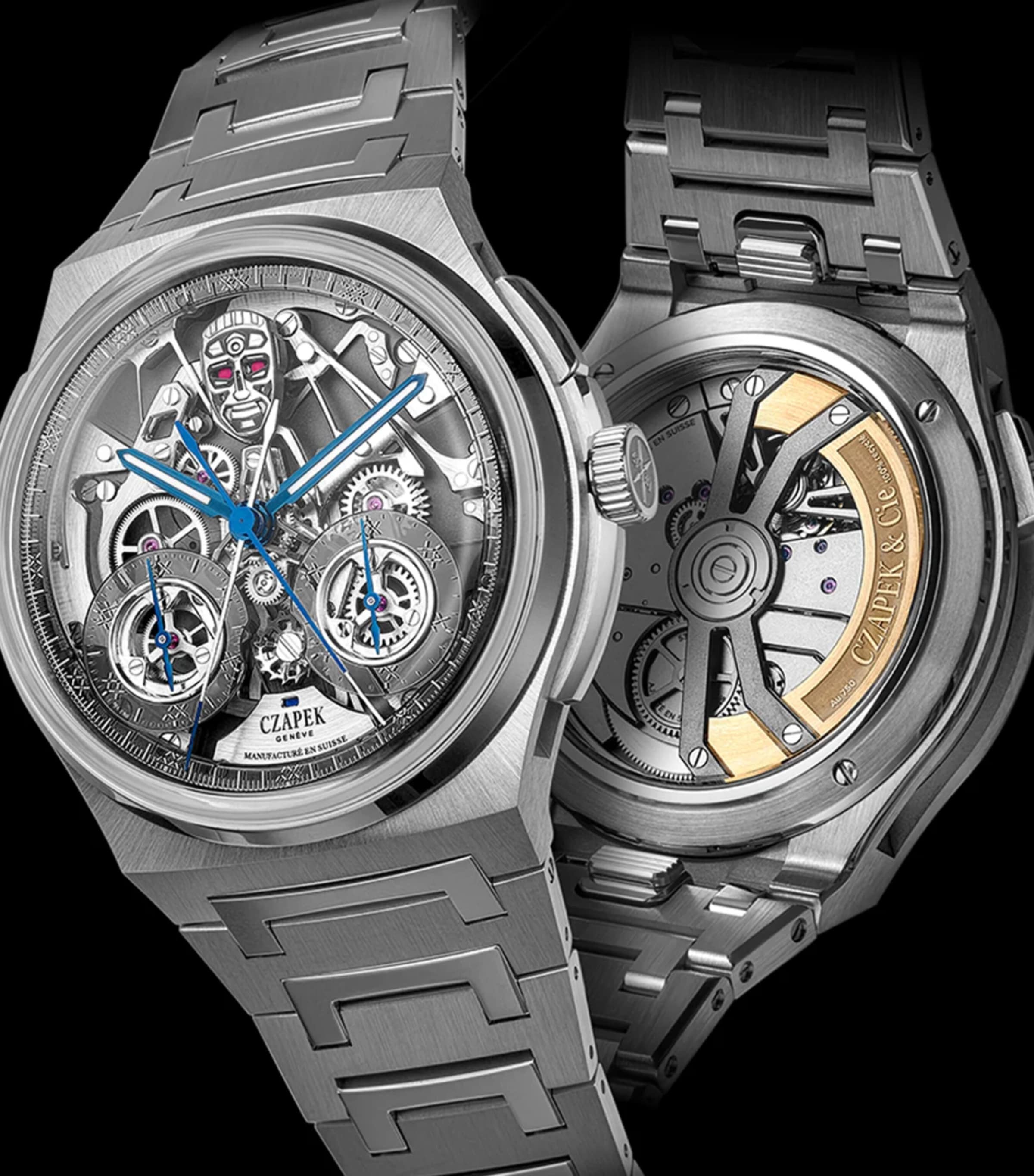 Stainless Steel Antarctique Rattrapante R.U.R Watch 42.5mm GREY Image 2