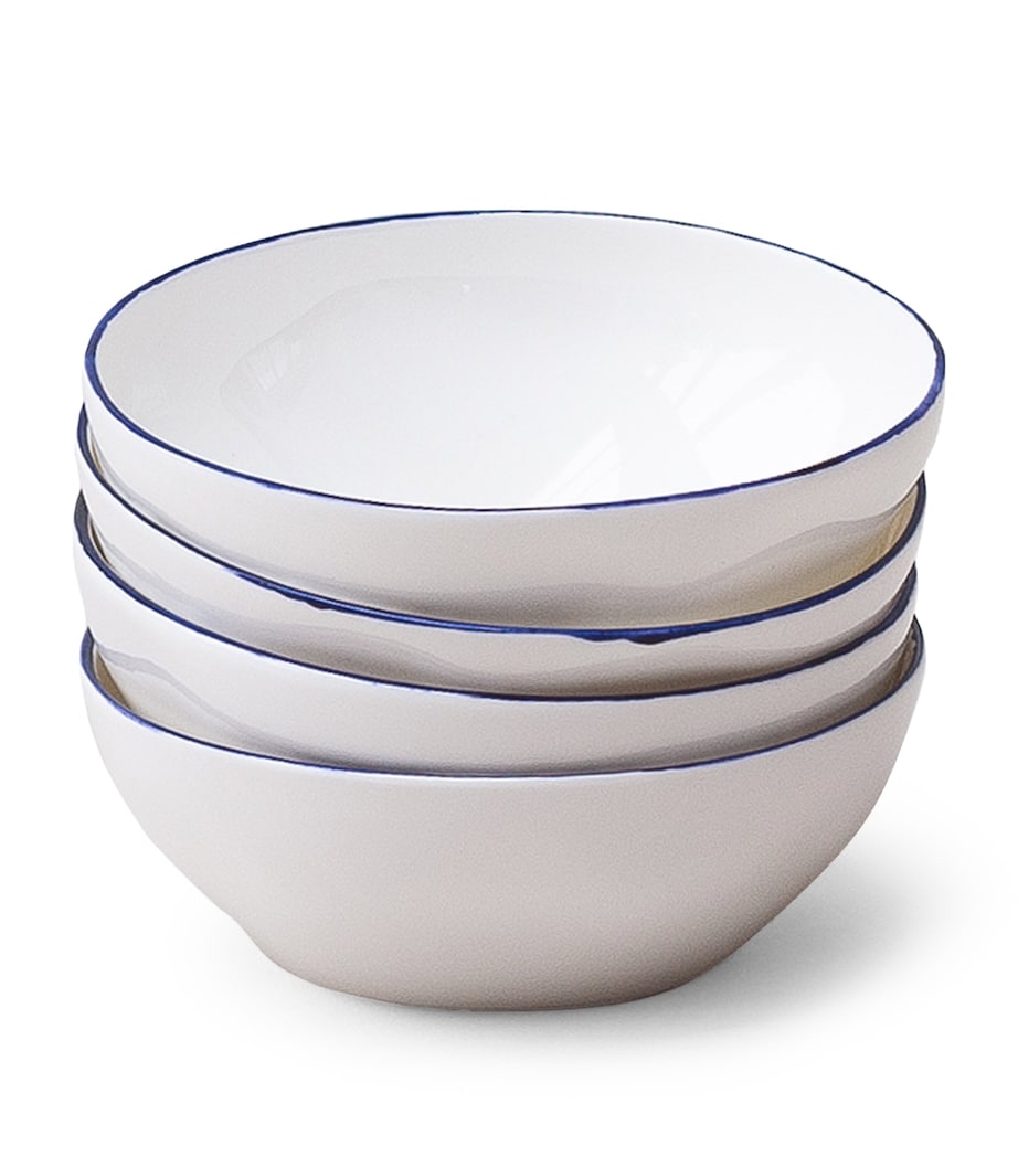 Set of 4 Cobalt Ice Cream Bowls (13cm) COBALT (BLUE) Image 1