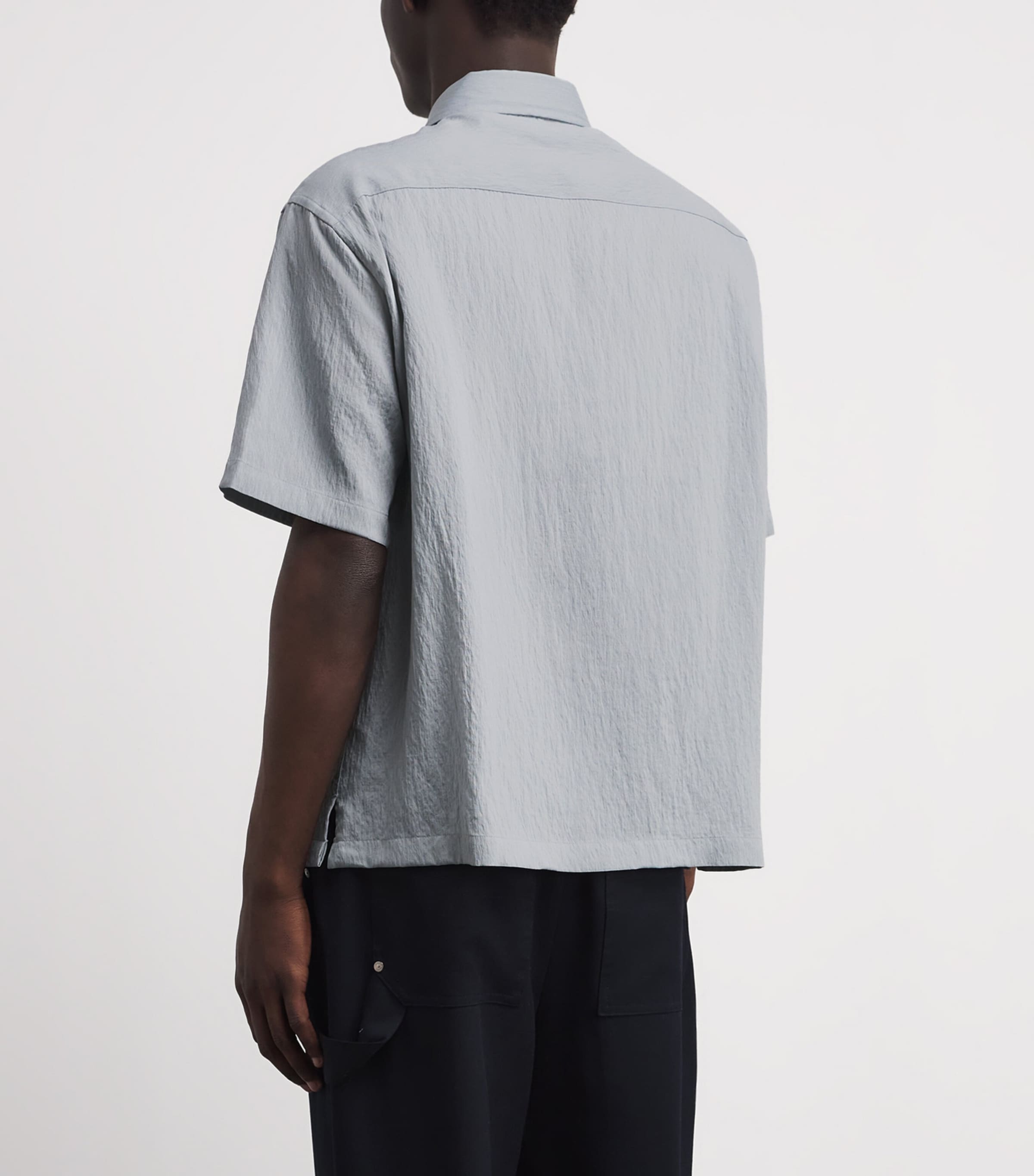 FRAME Mens Stripe Short-Sleeve Shirt Bgrs Image 5