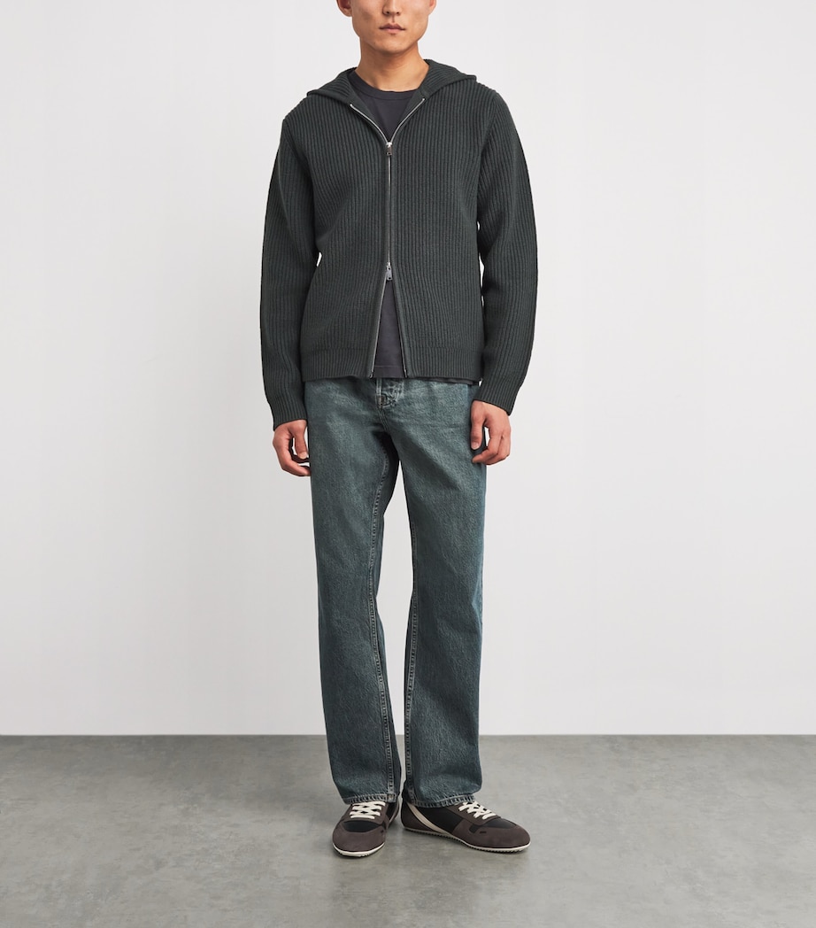 Merino Wool Saisak Hoodie DARK EVERGREEN Image 2
