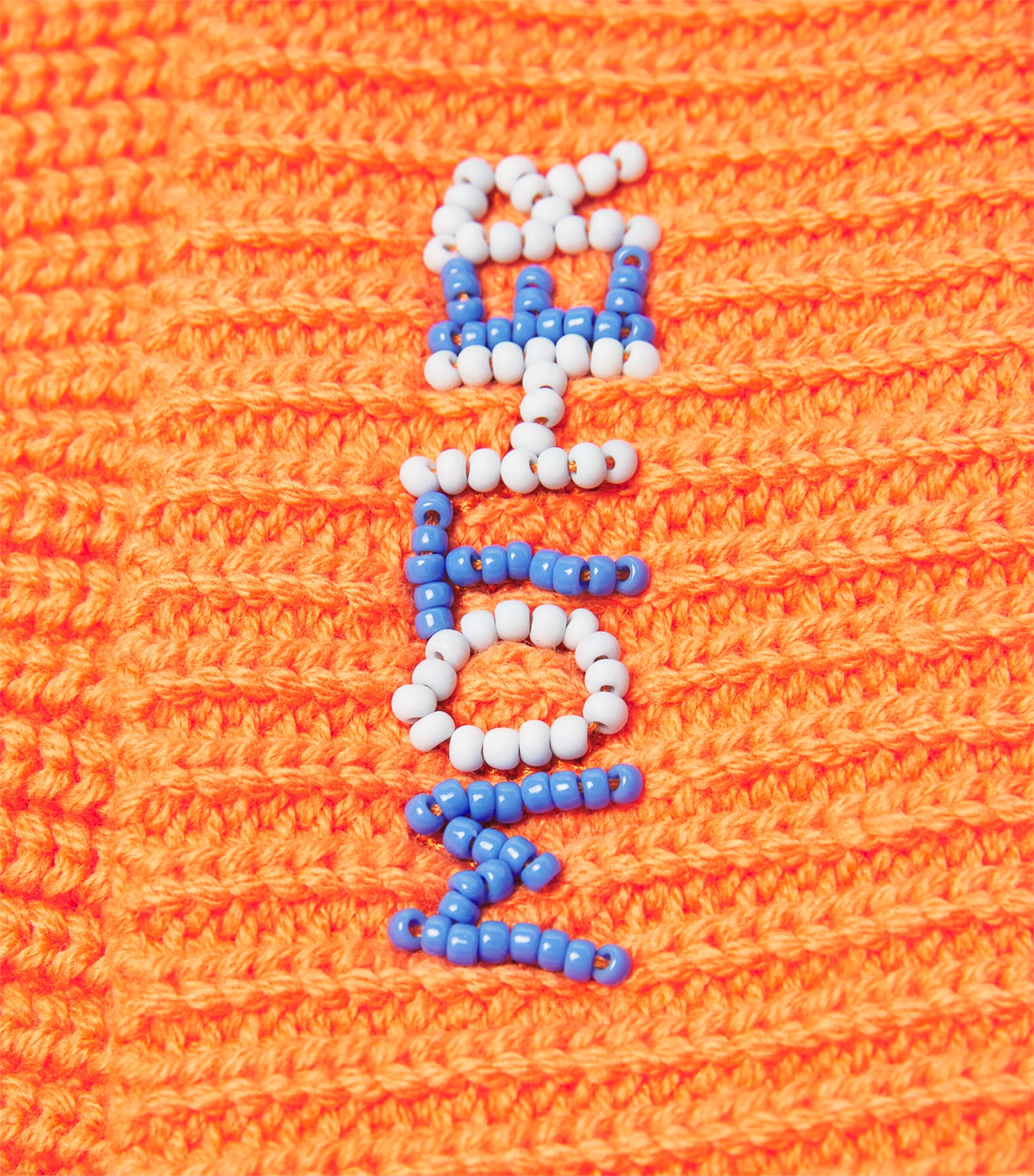 The Beaded Beanie ORANGE ORE Image 3