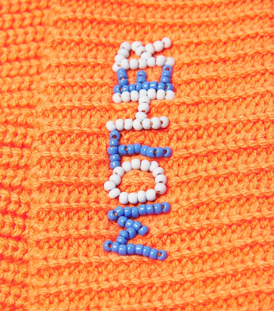 The Beaded Beanie ORANGE ORE Image 3