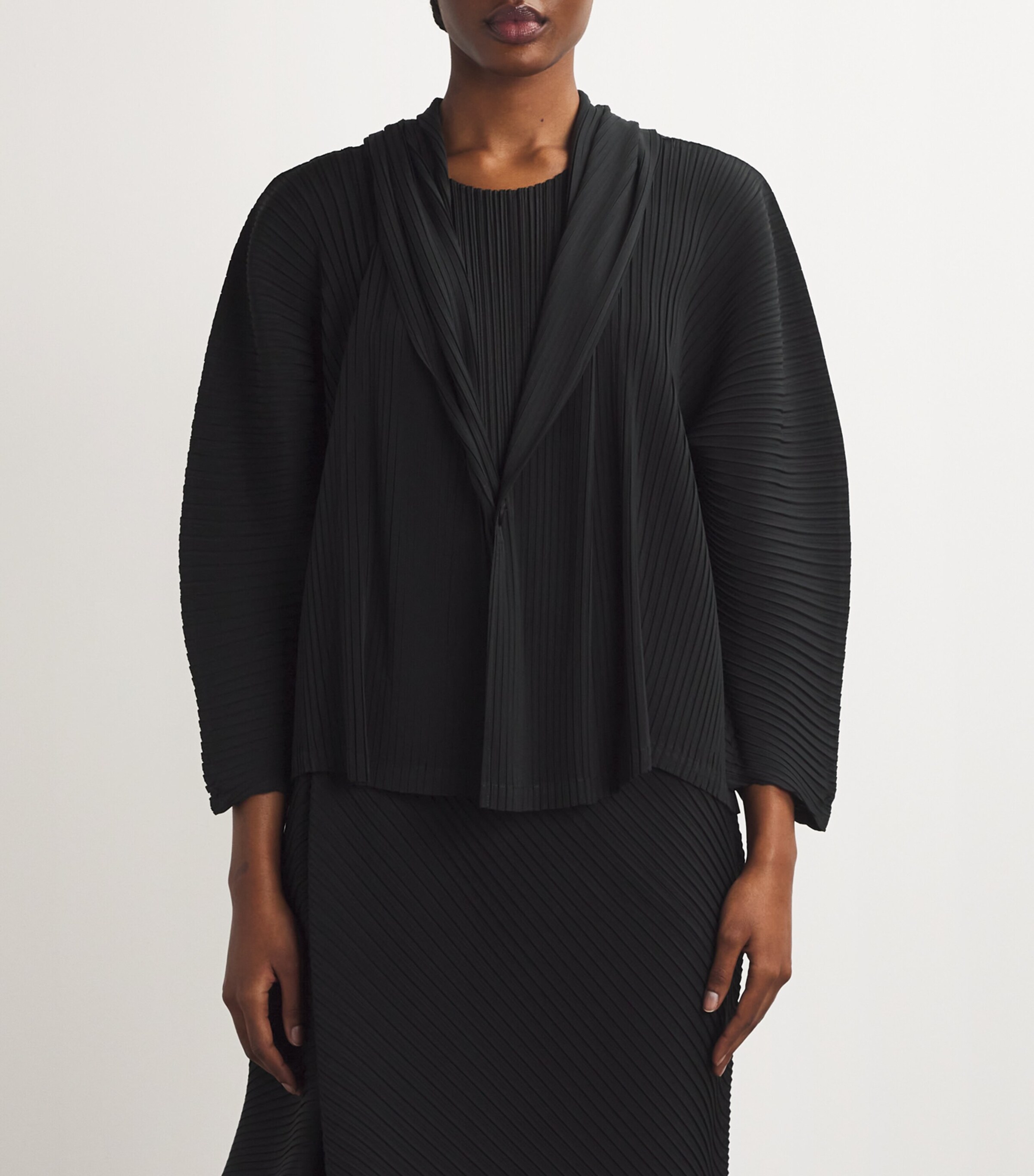 Issey Miyake Vigor Pleats Cardigan | Harrods UK Issey Miyake Vigor Pleats Cardigan | Harrods UK