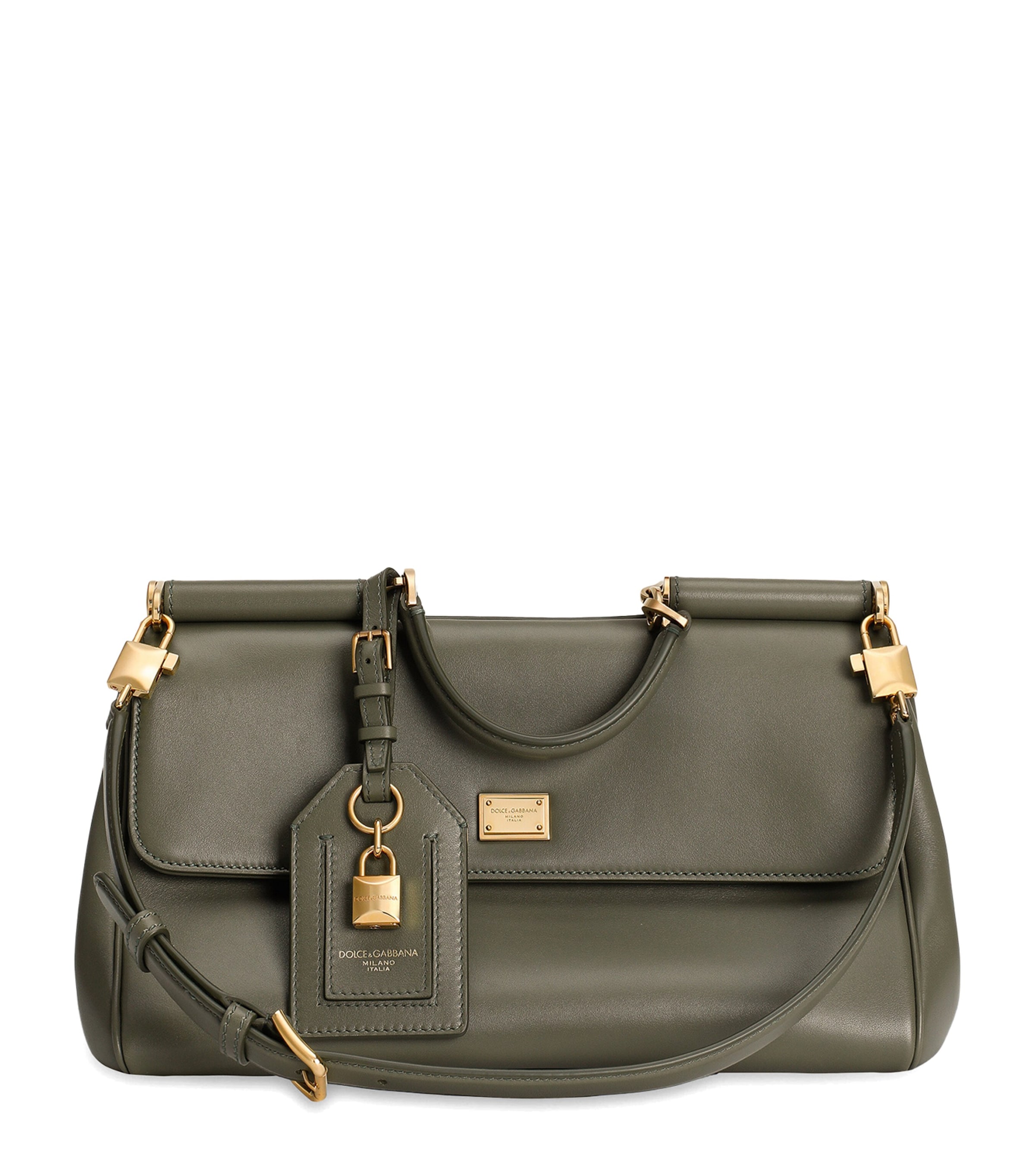 Plongé Calfskin My Sicily Top-Handle Bag 80560-DARK GREE Image 1