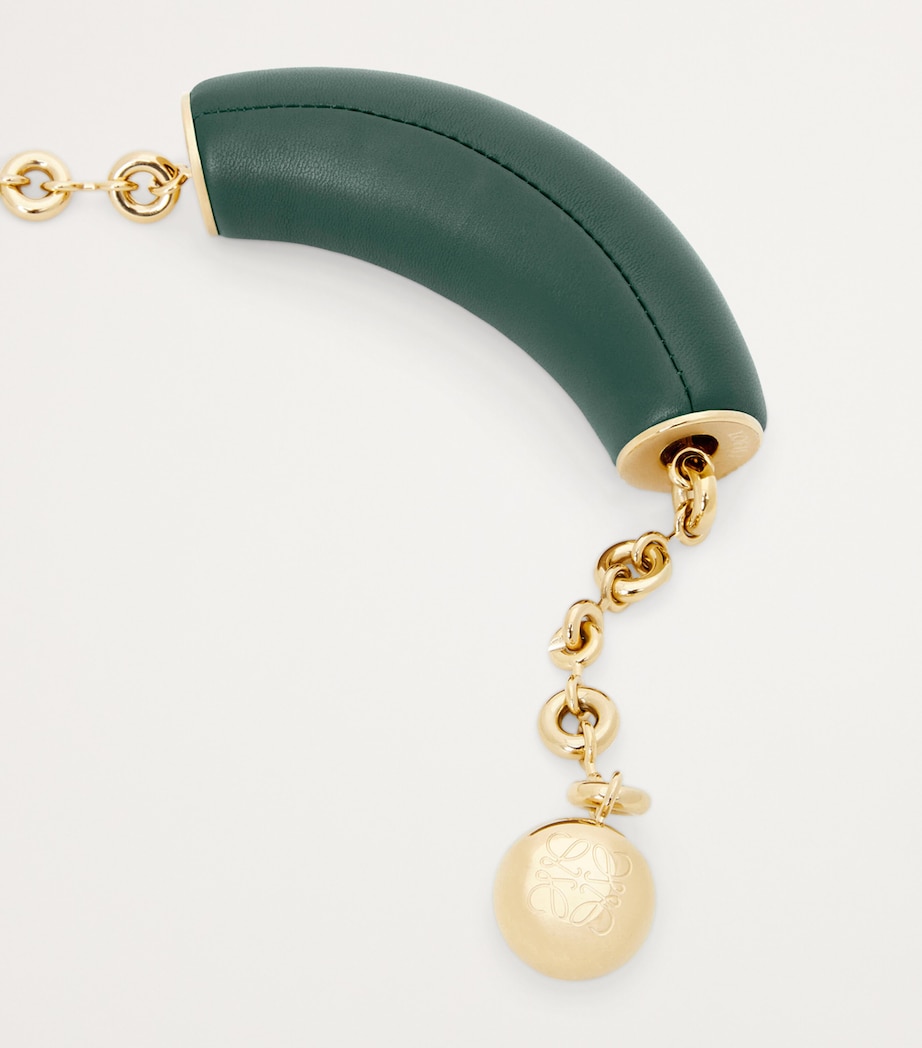 Small Leather Squeeze Top-Handle Bag VETIVER Image 8